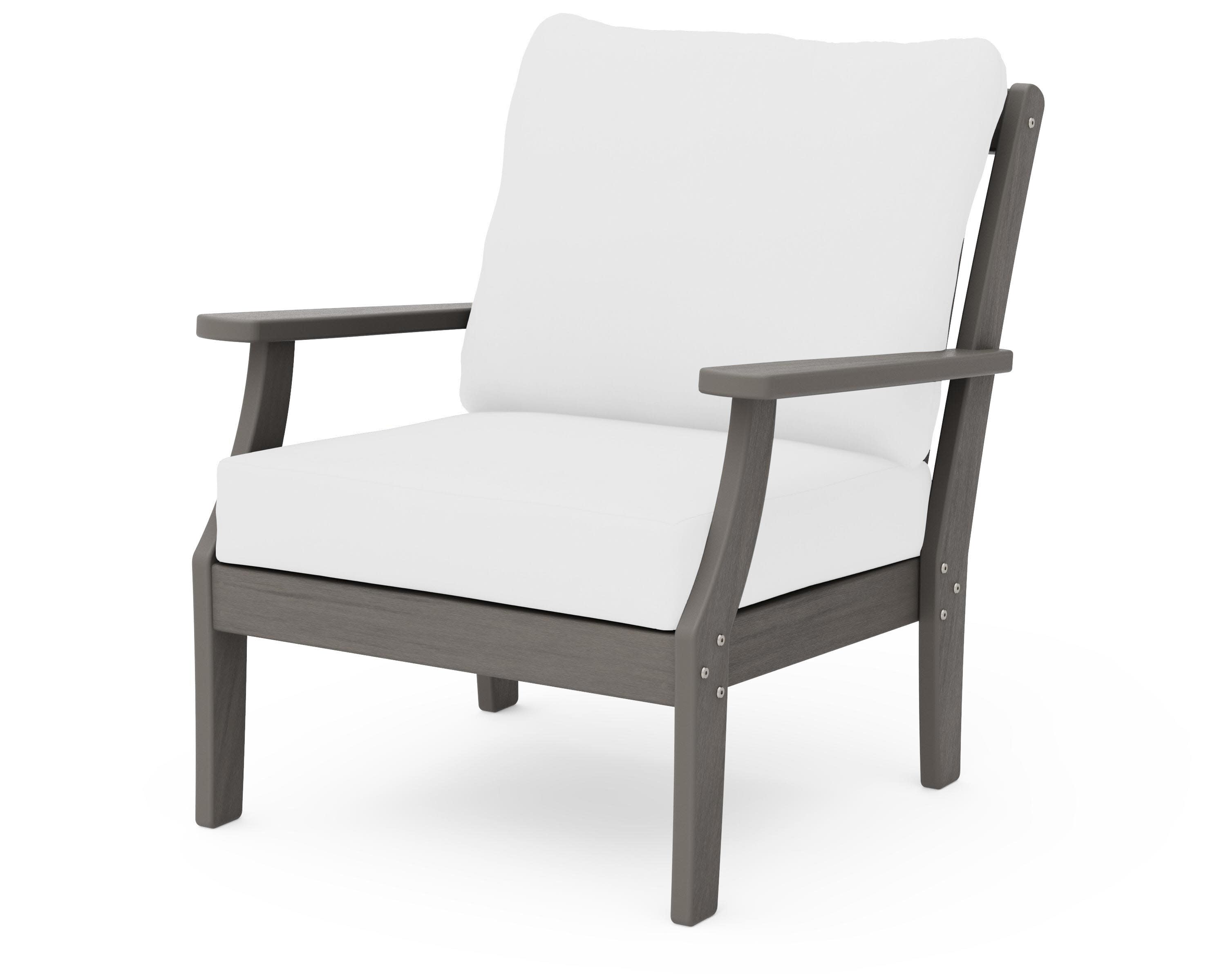 Braxton Deep Seating Chair in Driftwood / Natural