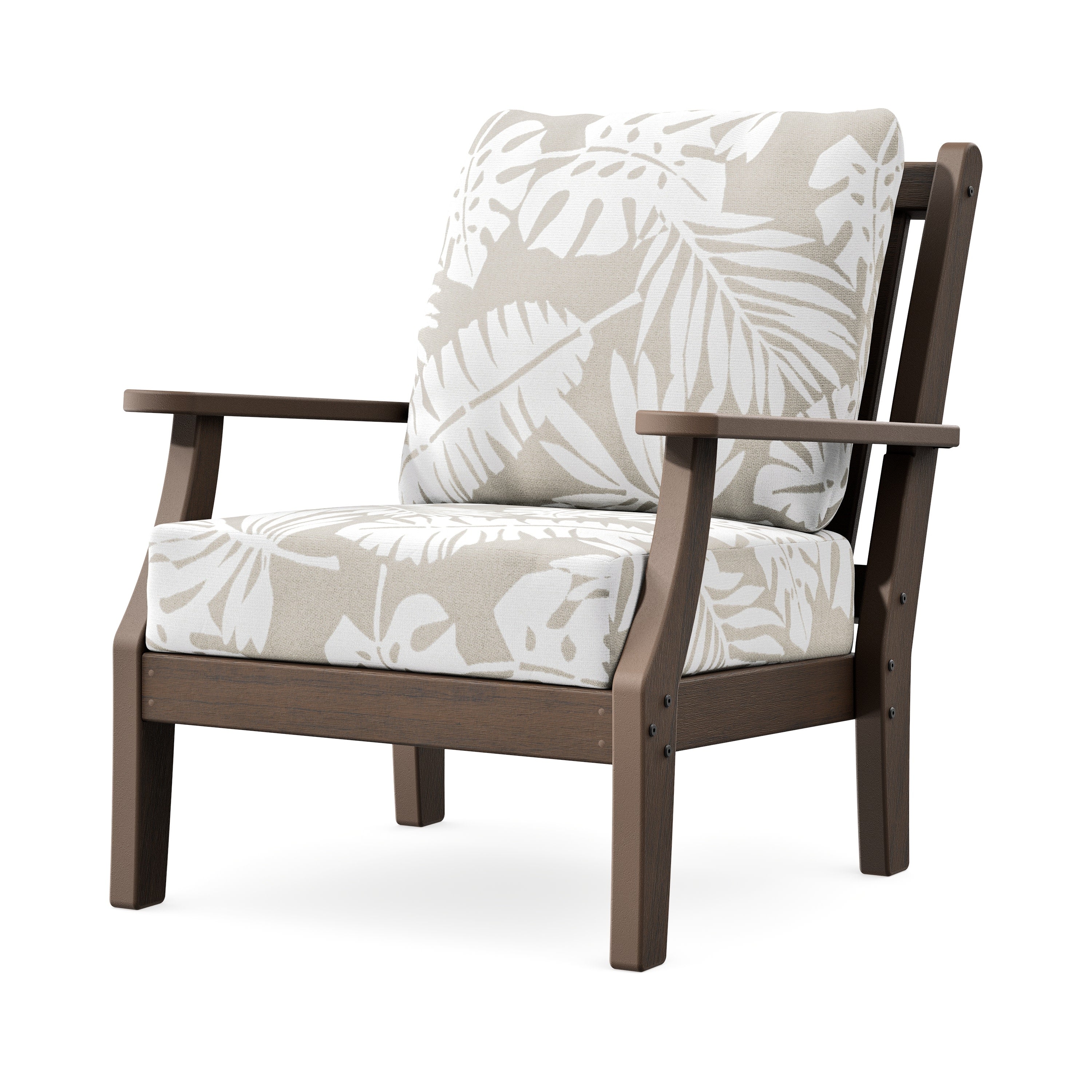 Wovendale Deep Seating Chair in Kona / Leaf Dune Burlap