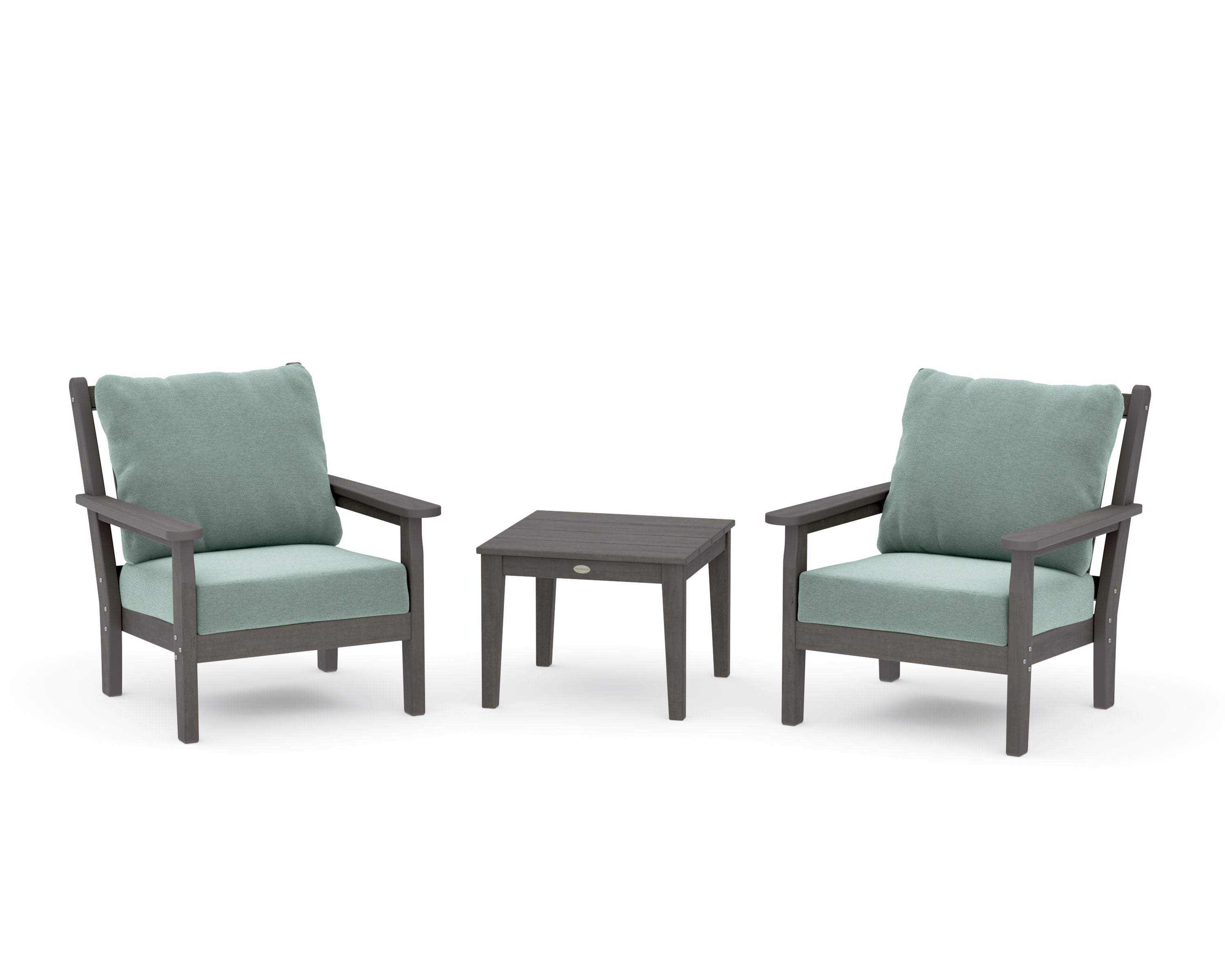 Chippendale 3-Piece Deep Seating Set in Driftwood / Glacier Spa