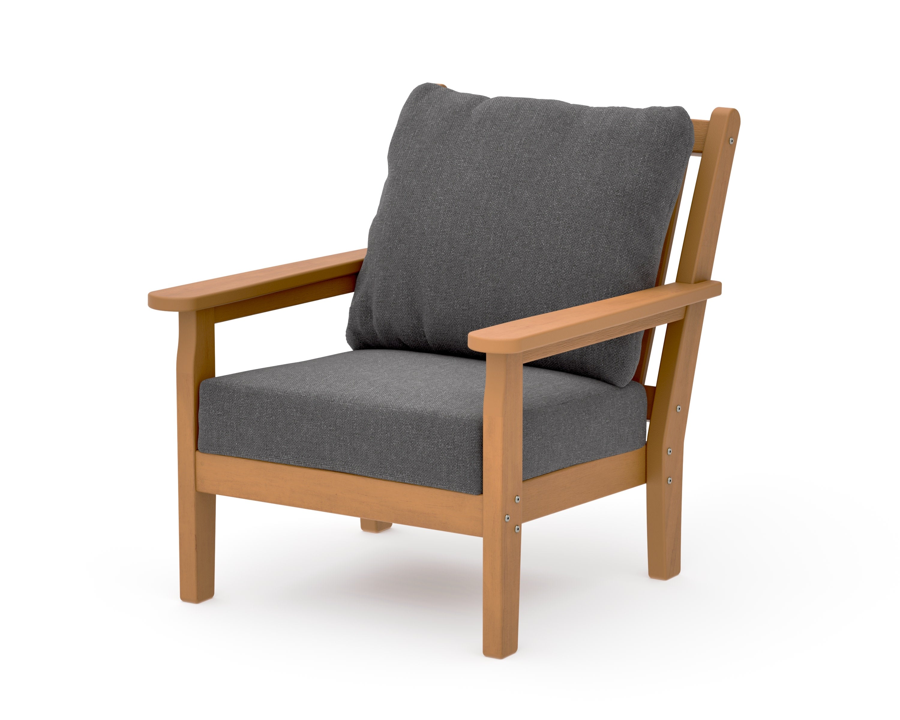 Chippendale Deep Seating Chair in Natural / Ash Charcoal