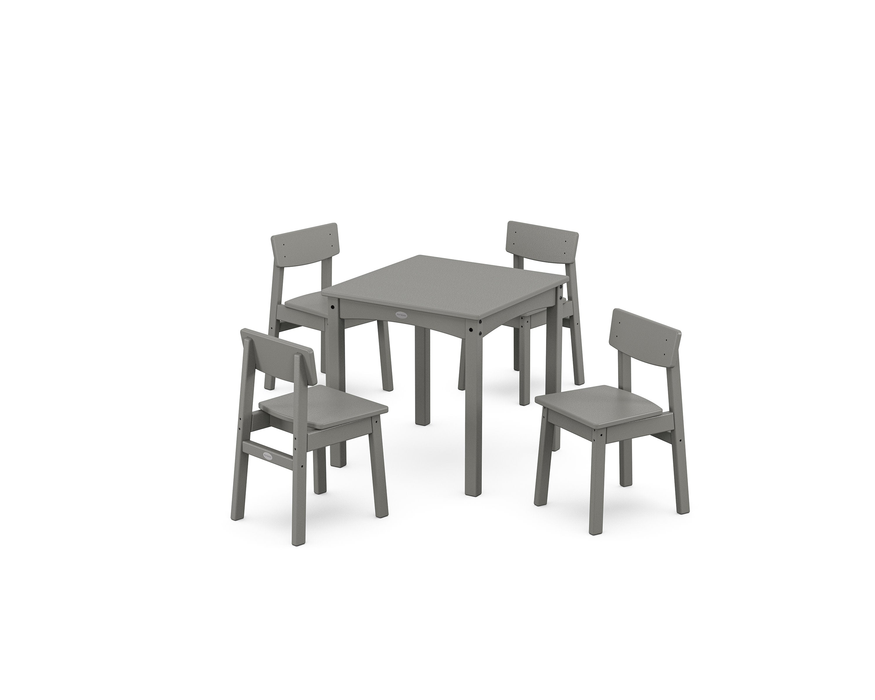 Modern Studio Kids 5-Piece Dining Set in Slate Grey