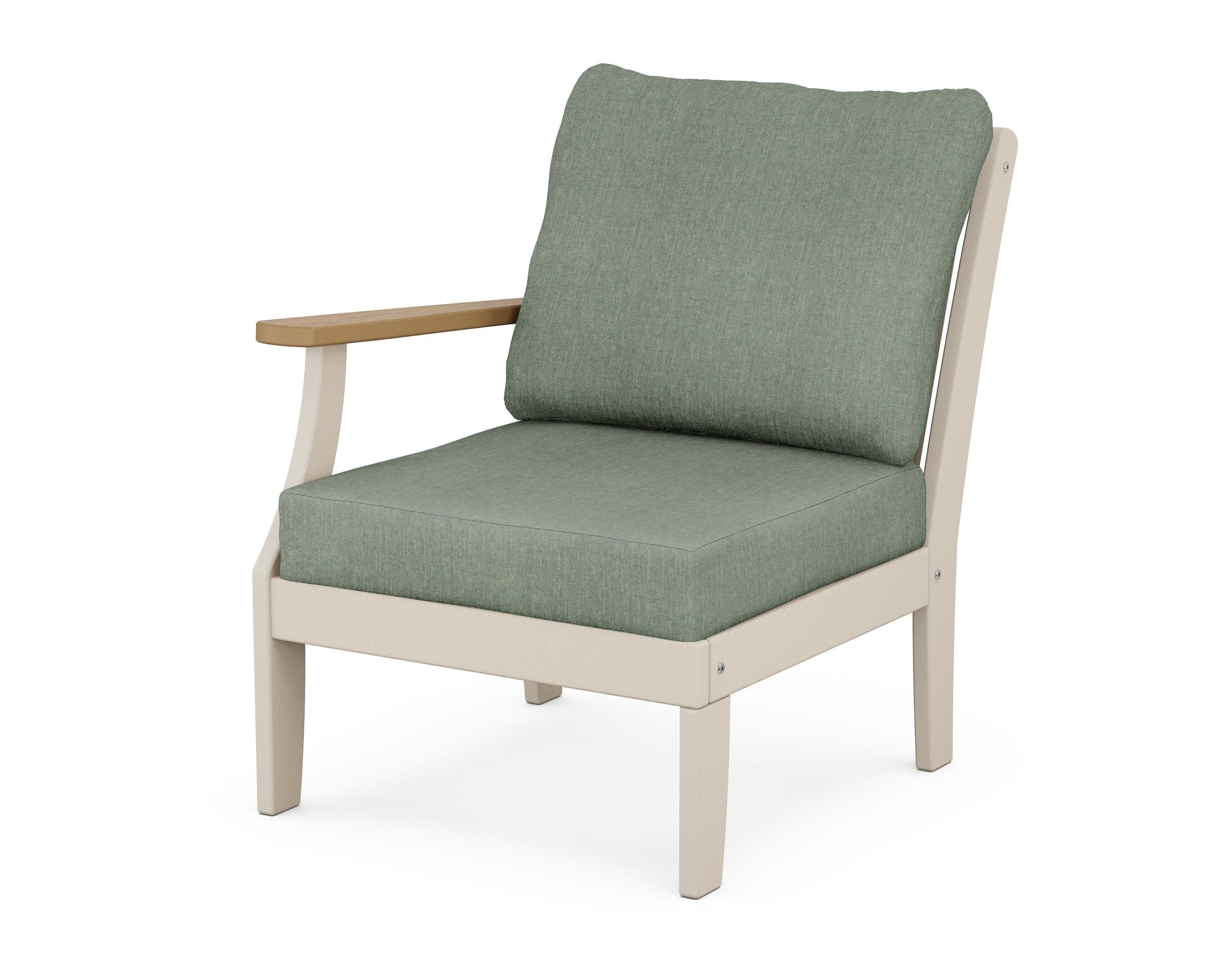 Braxton Modular Left Arm Chair in Sand / Natural / Cast Sage