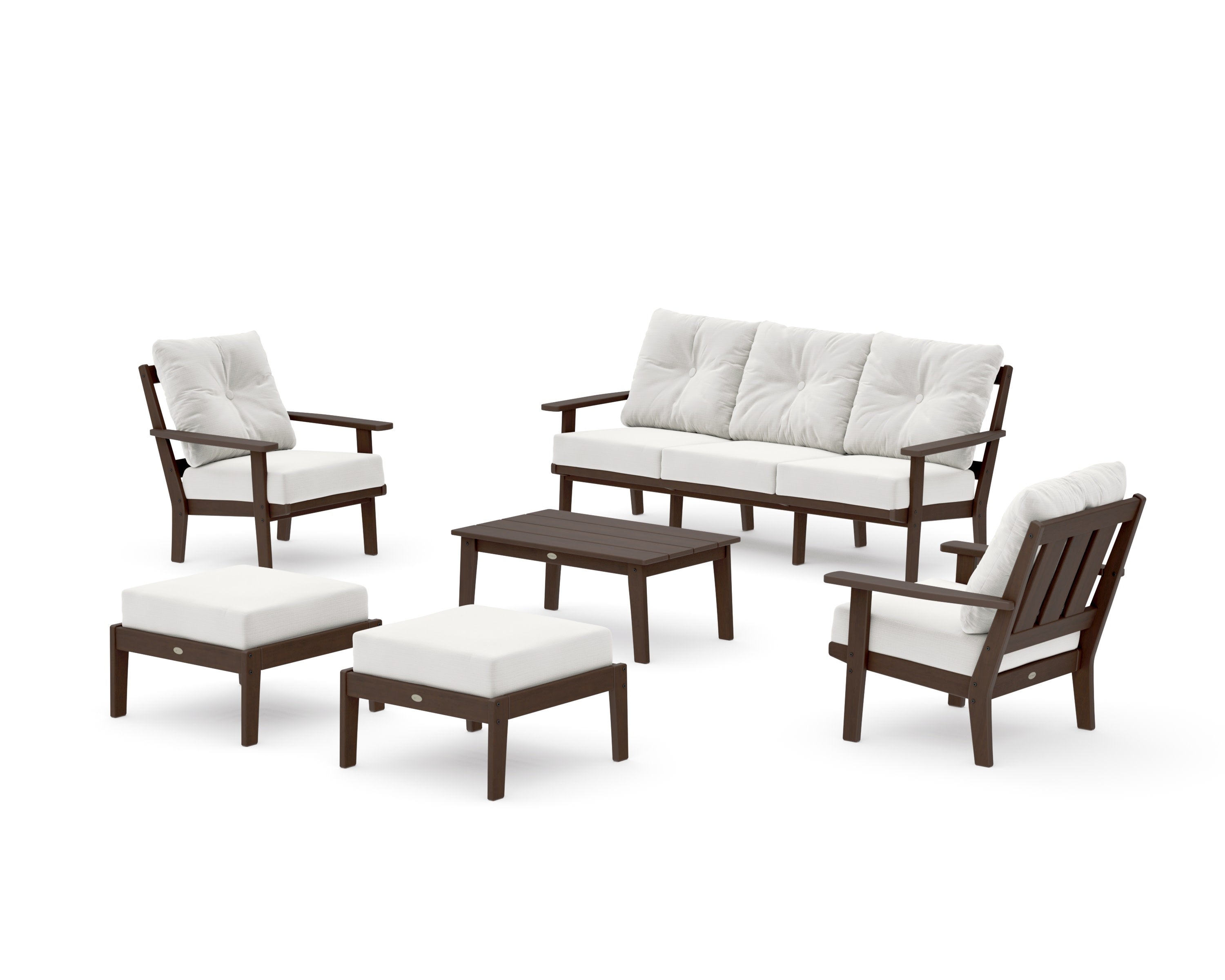 Oxford 6-Piece Lounge Sofa Set in Kona / Natural Linen