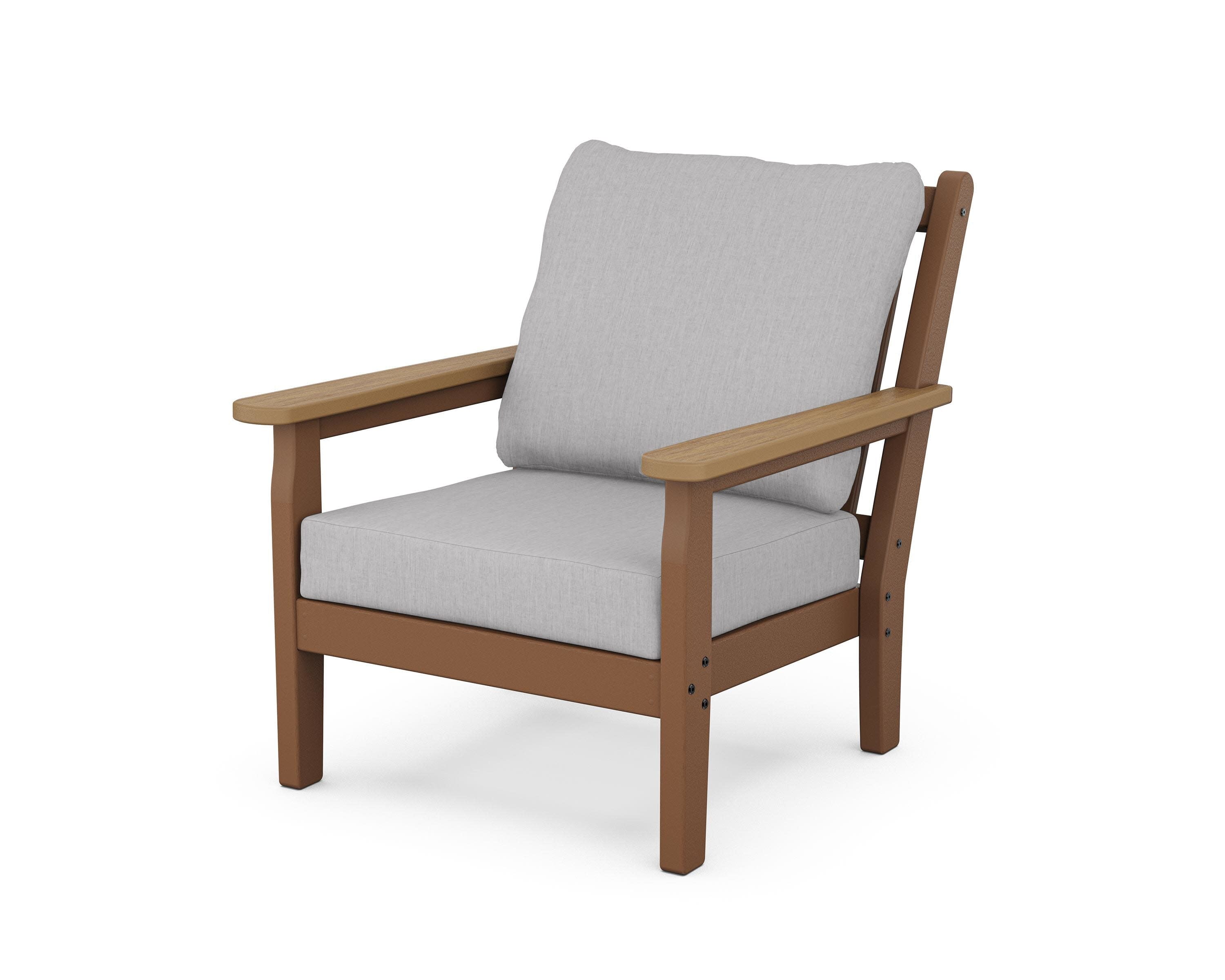 Chippendale Deep Seating Chair in Teak / Natural / Granite