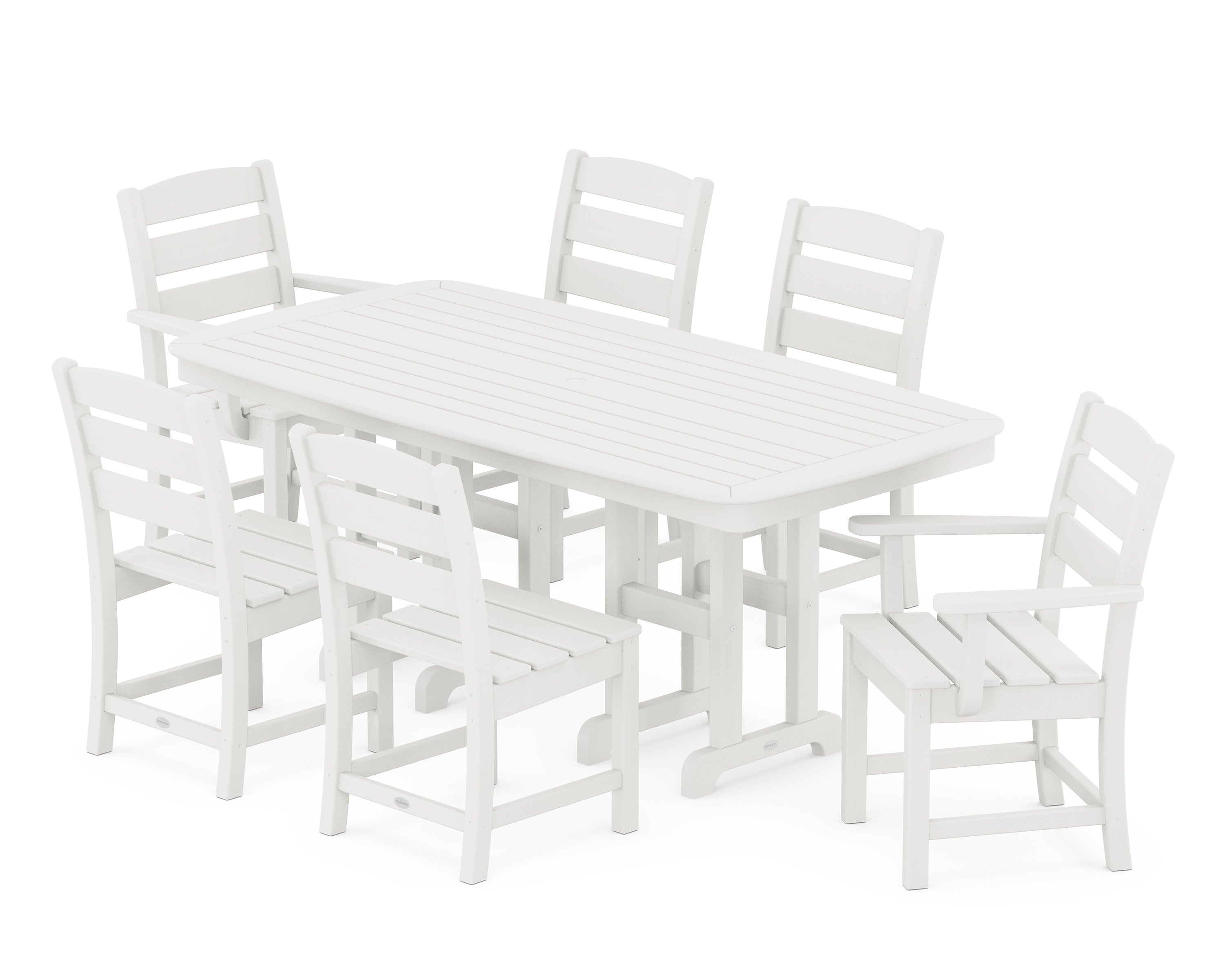 Lakeside 7-Piece Dining Set in Vintage White