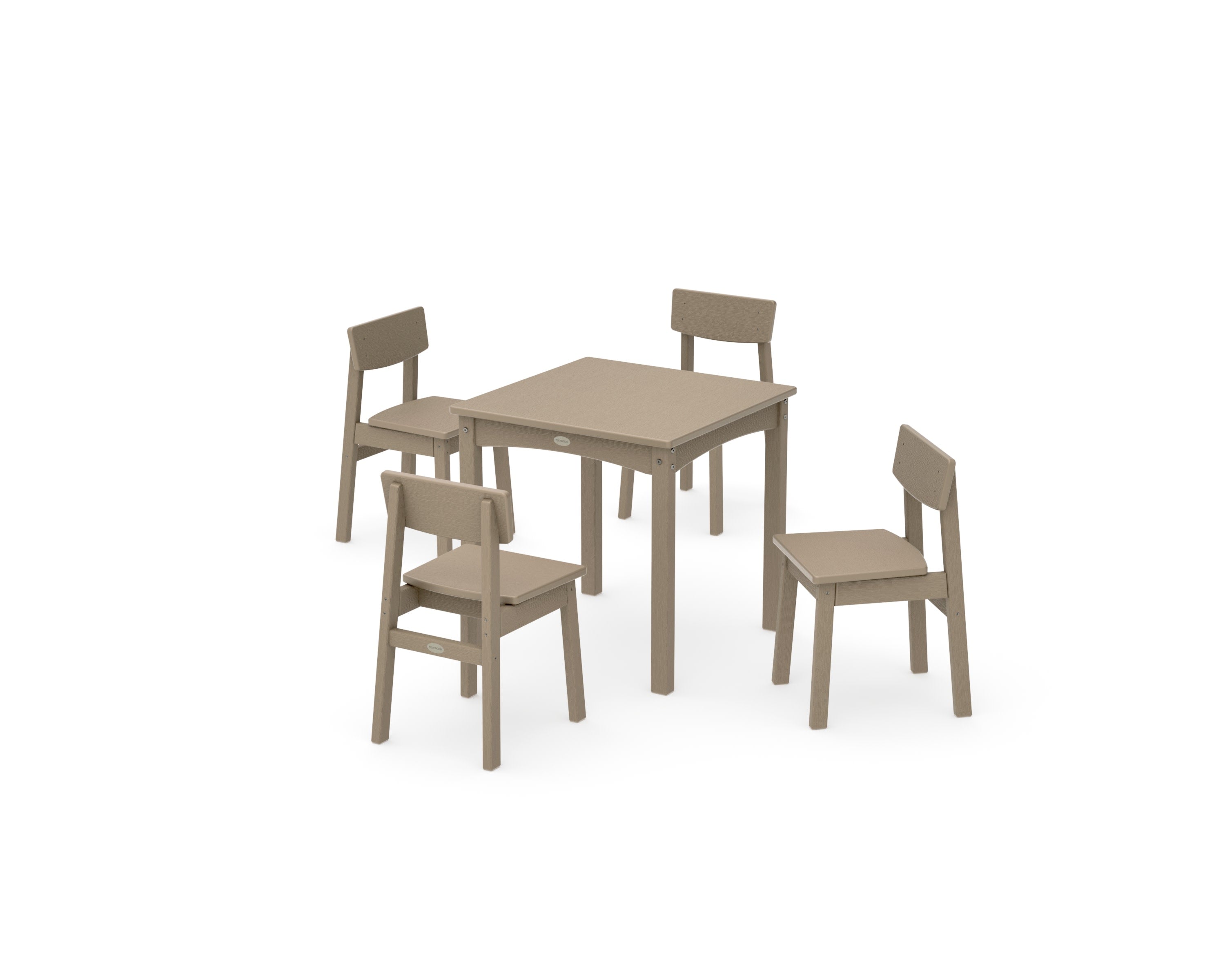 Modern Studio Kids 5-Piece Dining Set in Vintage Sahara