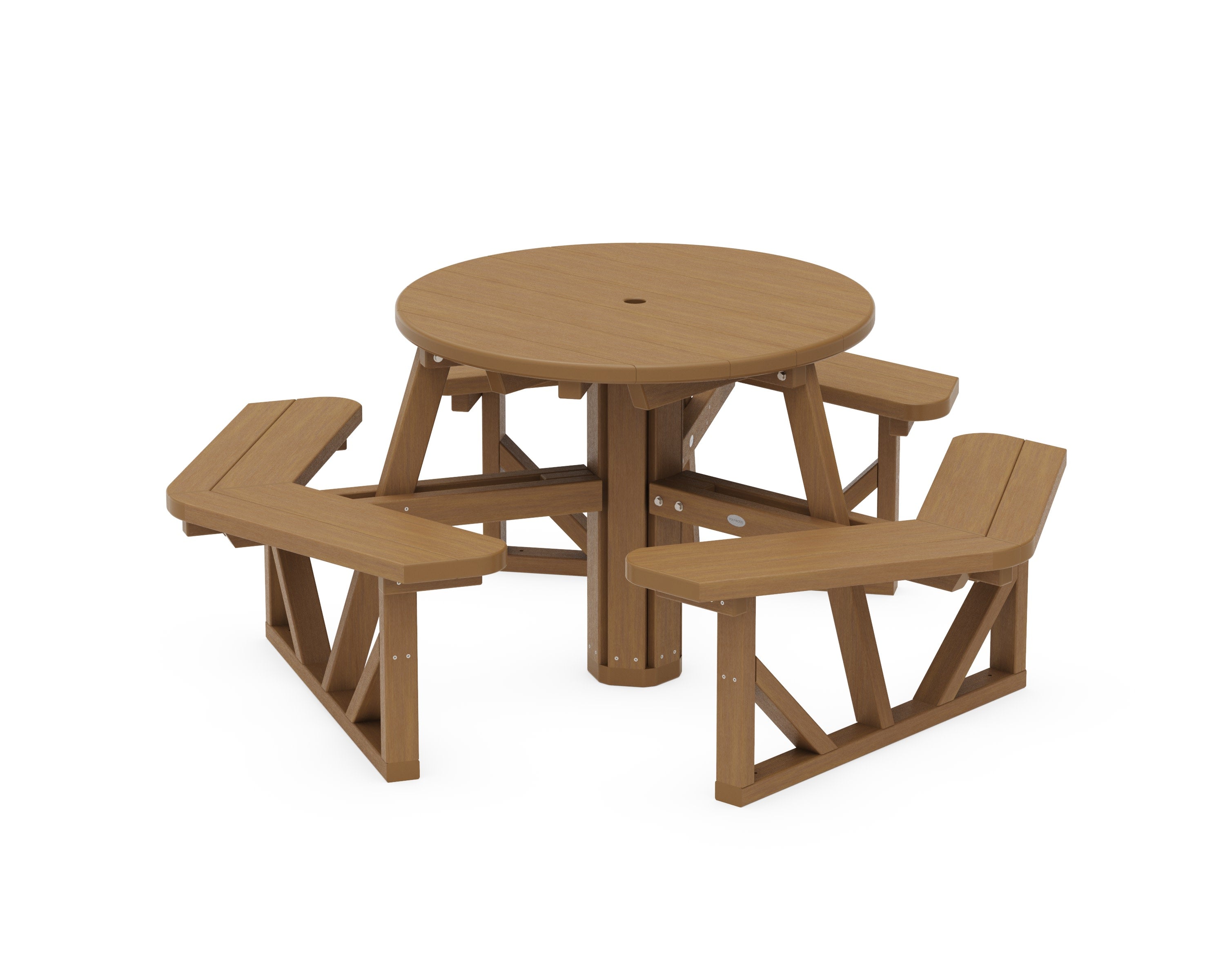 Park 36" Round Picnic Table in Natural