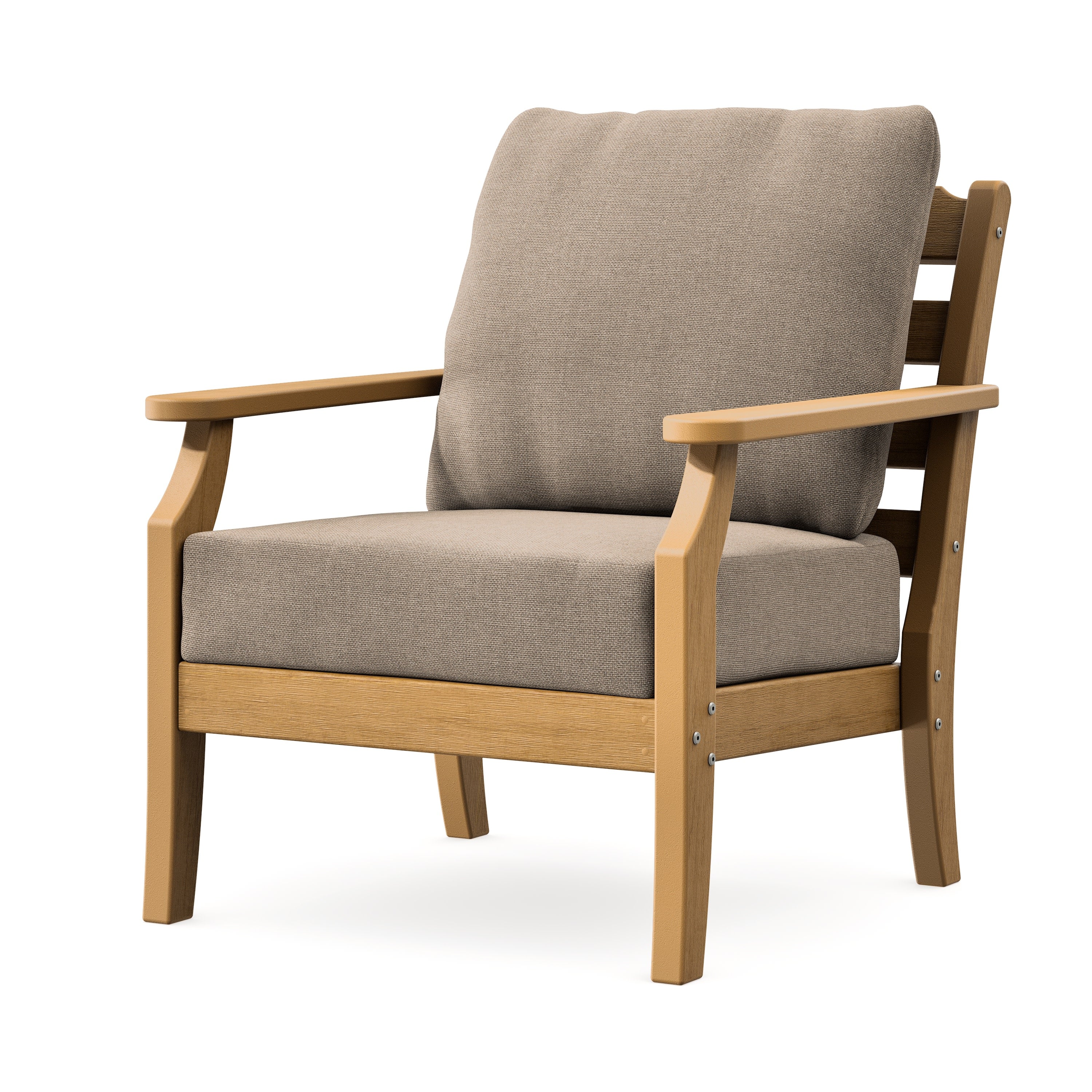 Savannah Deep Seating Chair in Natural / Spiced Burlap