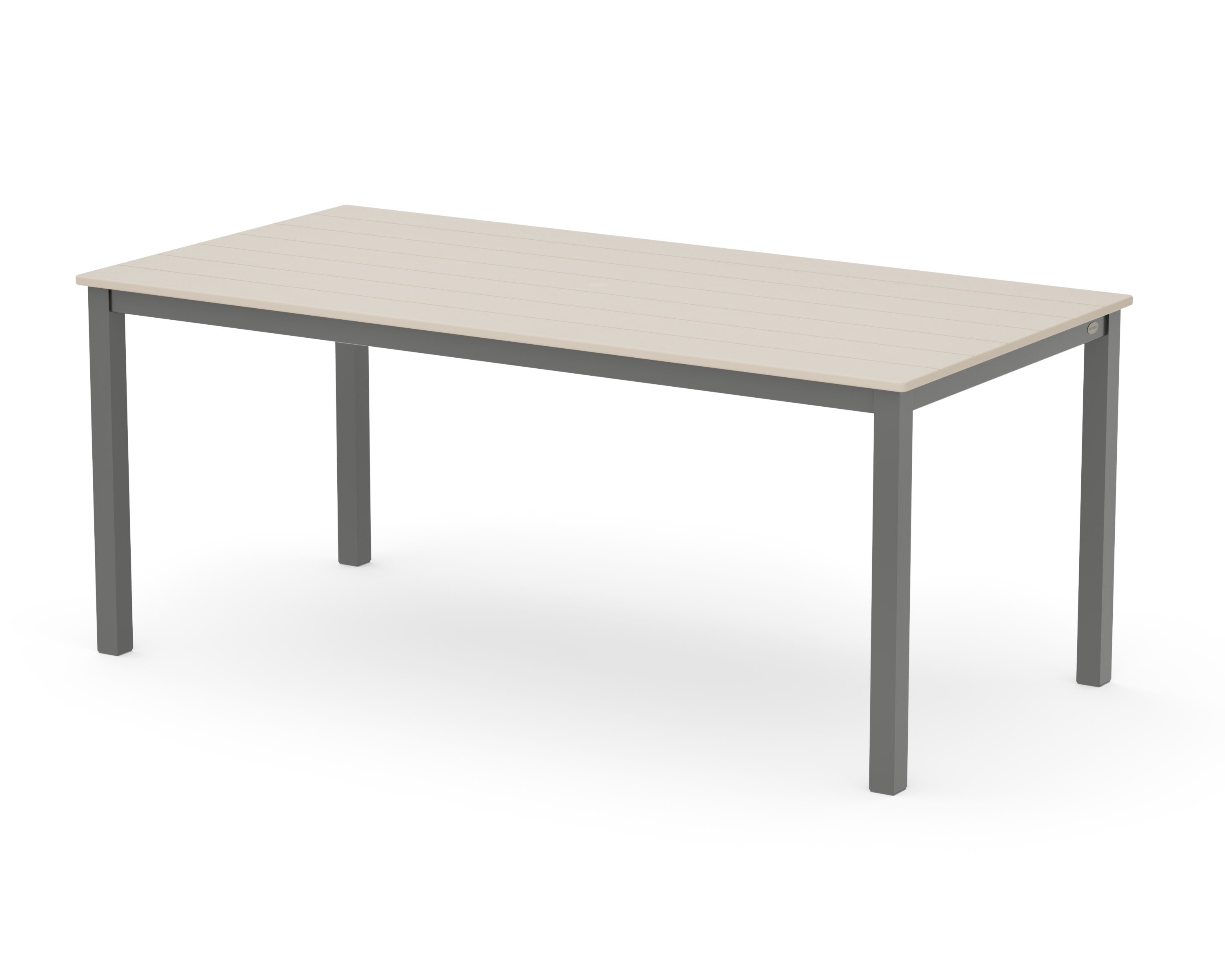 Main Street 36" x 72" Dining Table in Charcoal / Sand