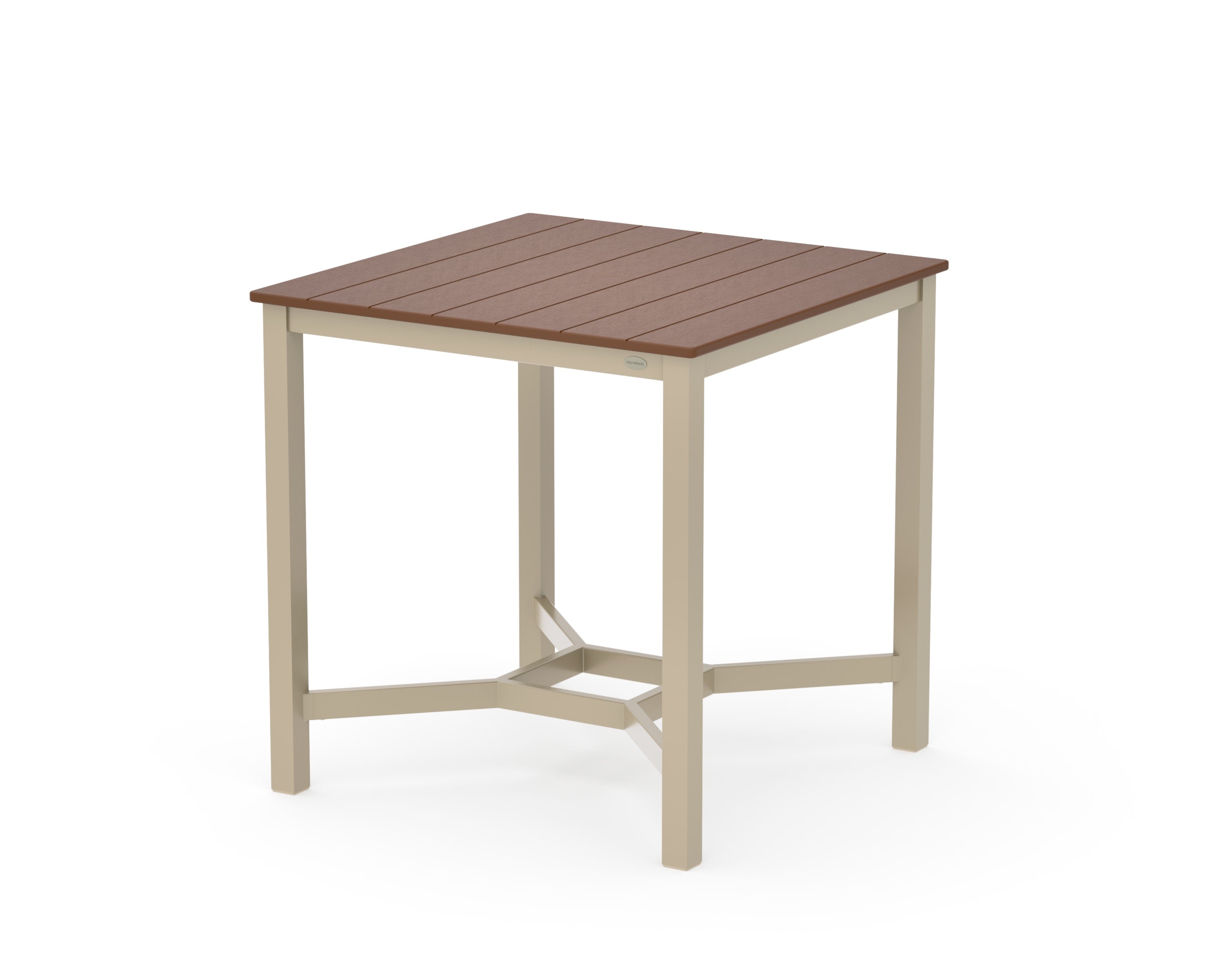 Main Street 36 x 36 Counter Table in Sand / Teak