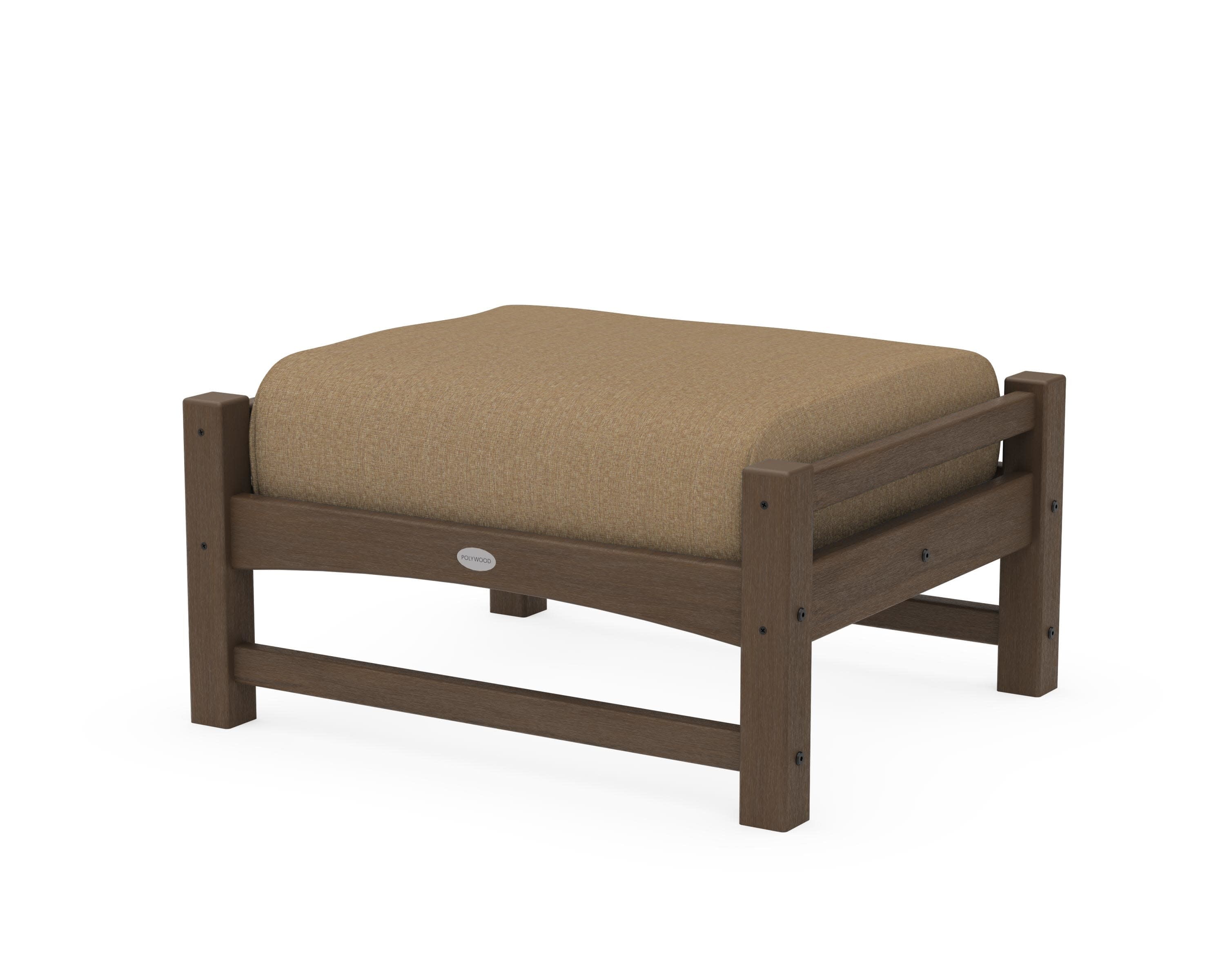 Club Ottoman in Kona / Sesame