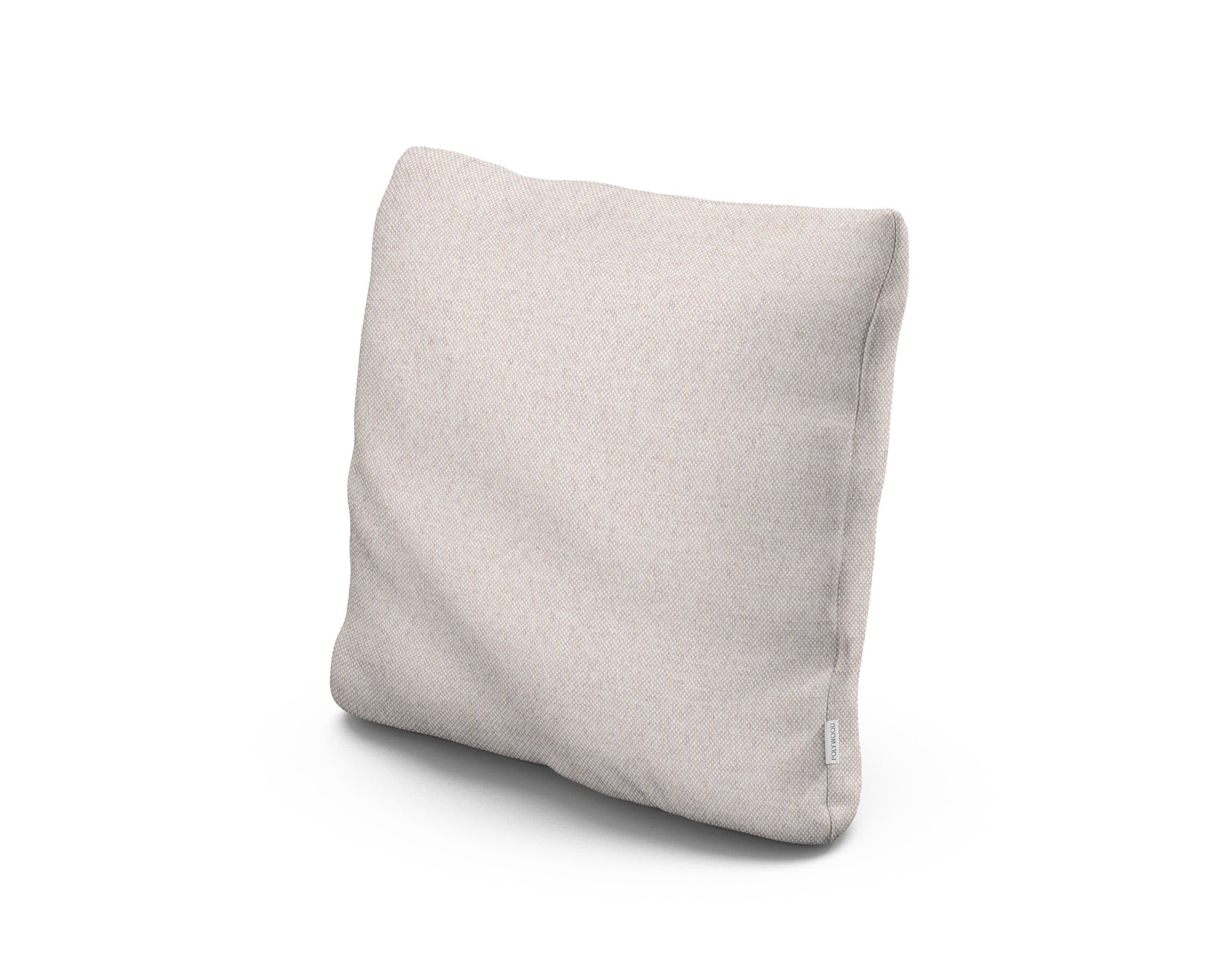 18" Outdoor Throw Pillow in Dune Burlap
