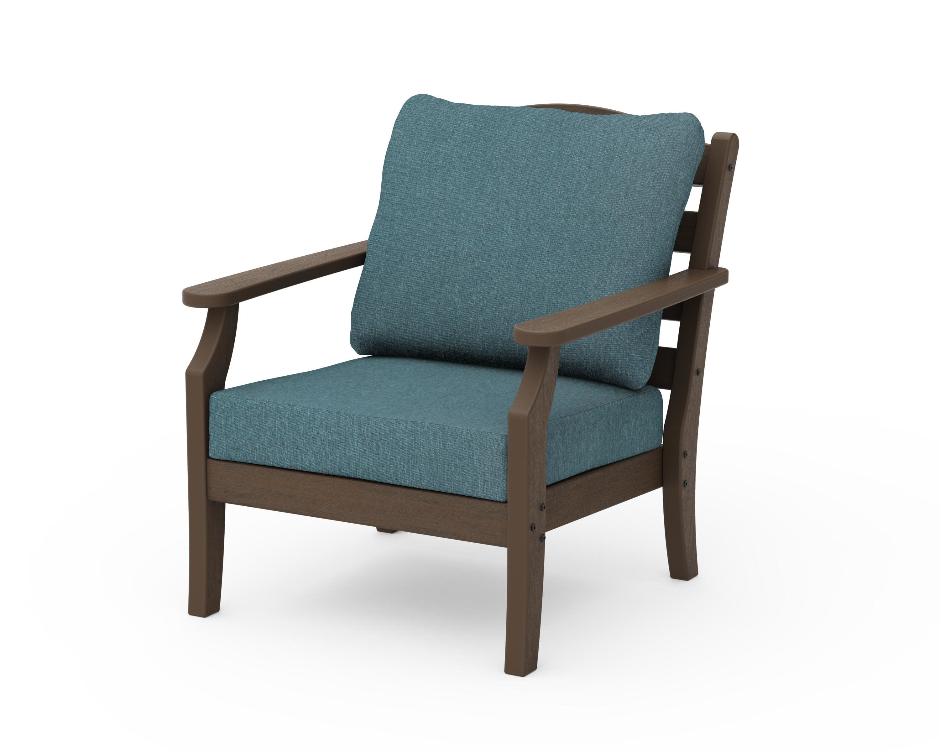 Savannah Deep Seating Chair in Kona / Ocean Teal