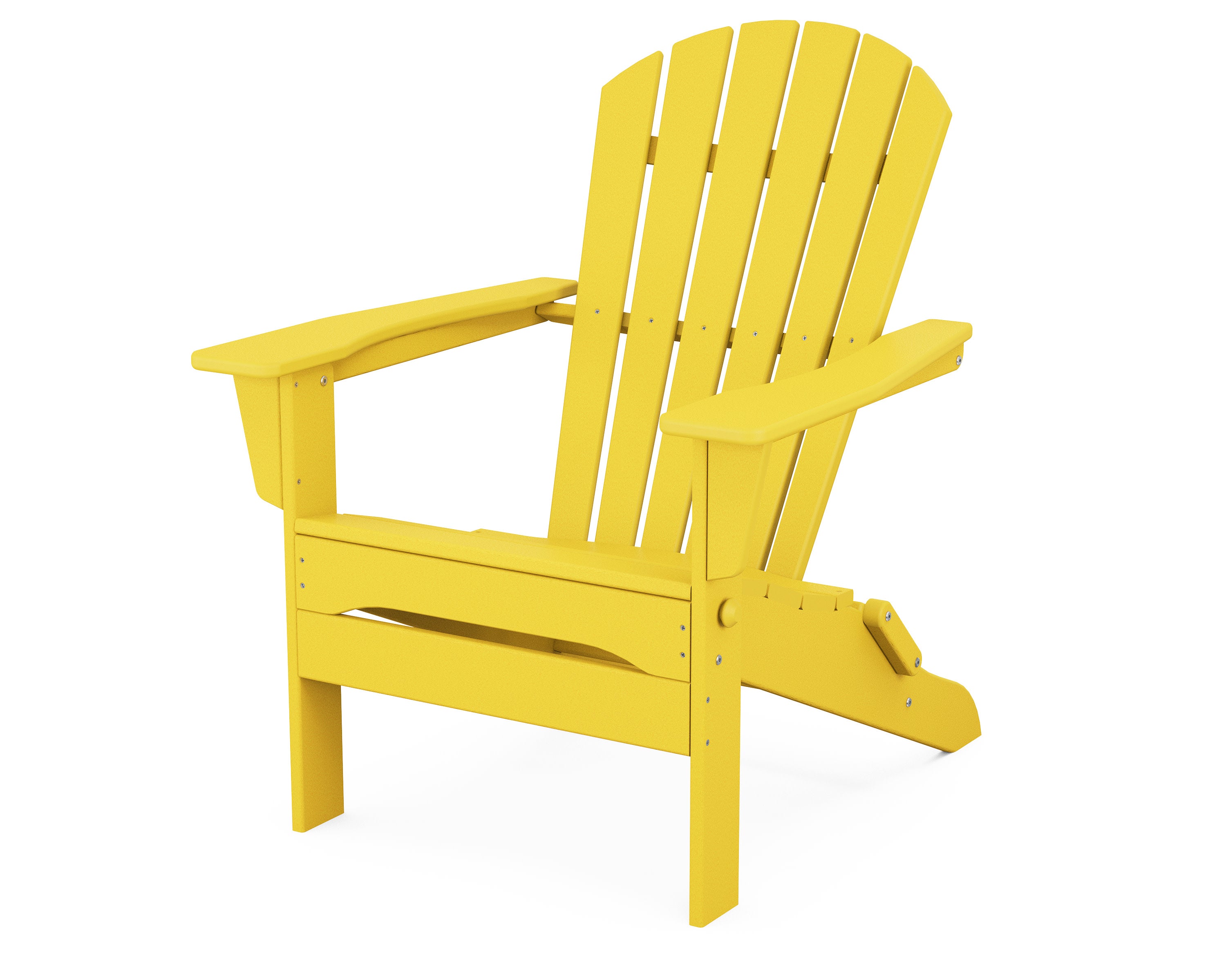 South Beach Folding Adirondack Chair in Lemon