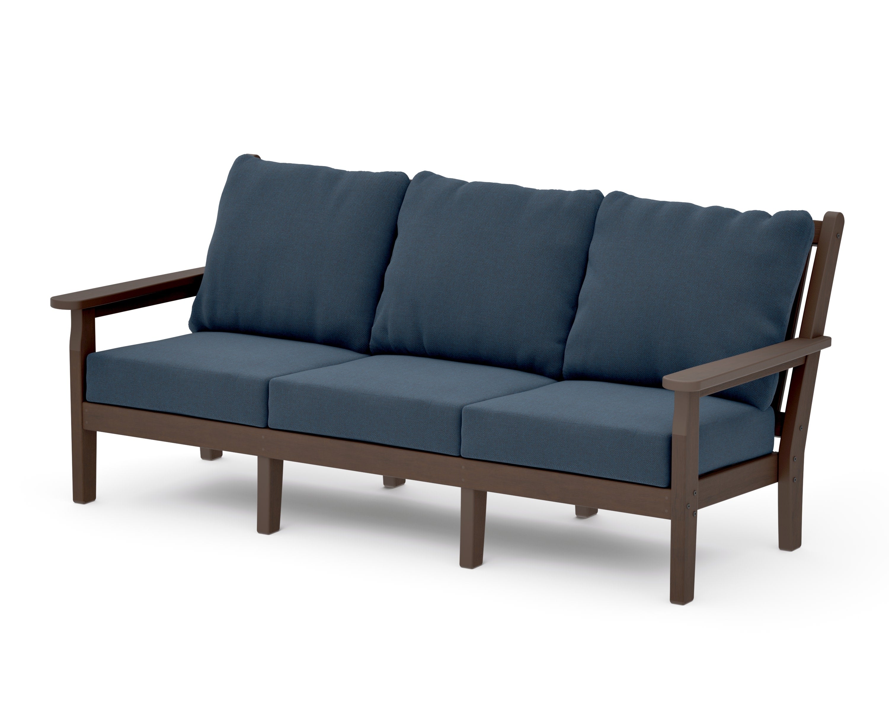 Chippendale Deep Seating Sofa in Kona / Marine Indigo