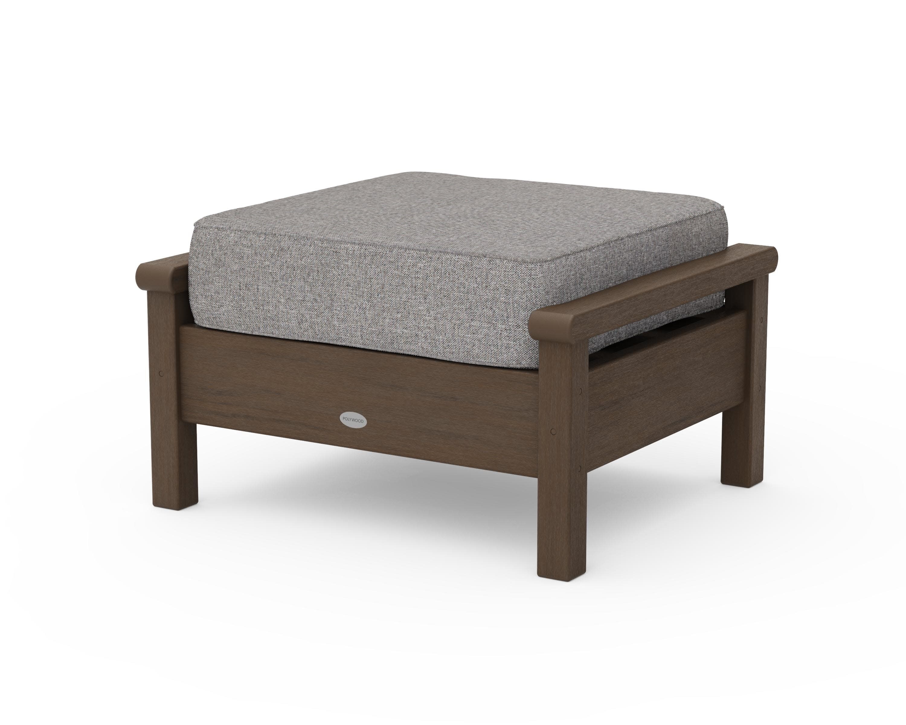 Harbour Deep Seating Ottoman in Kona / Grey Mist