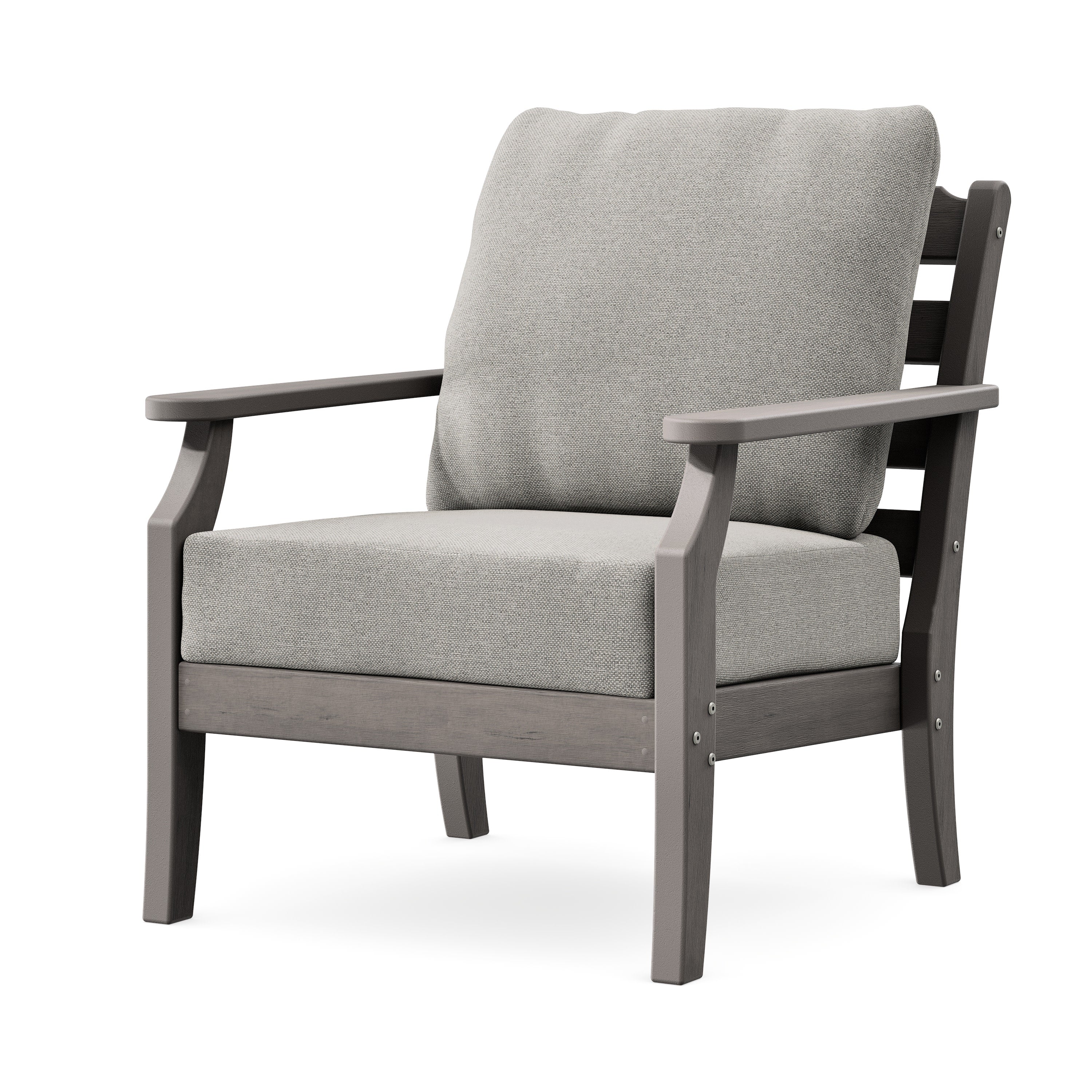 Savannah Deep Seating Chair in Driftwood / Weathered Tweed