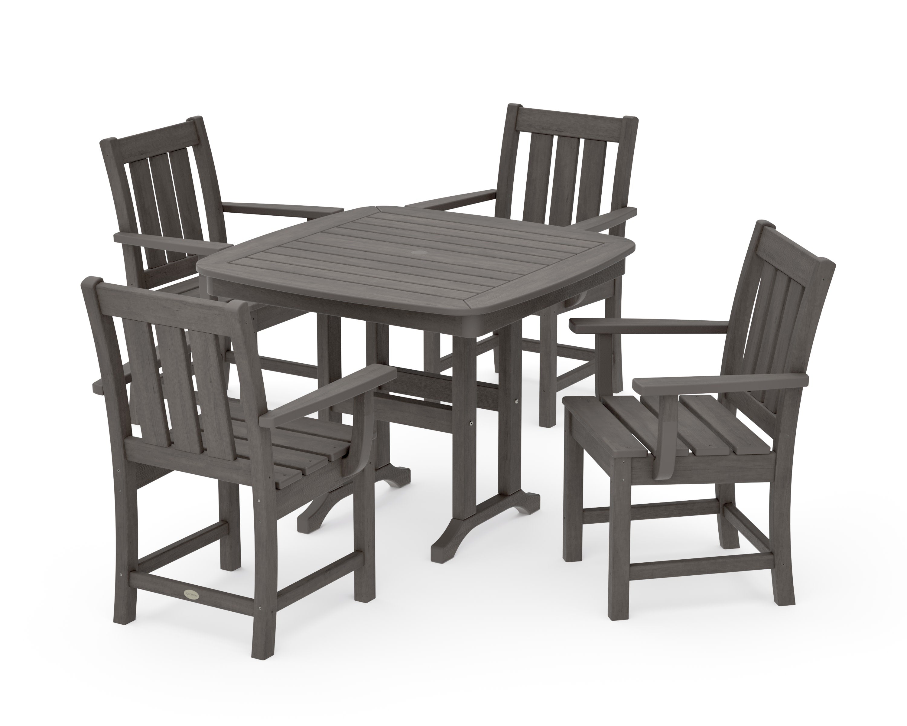 Oxford 5-Piece Dining Set in Driftwood