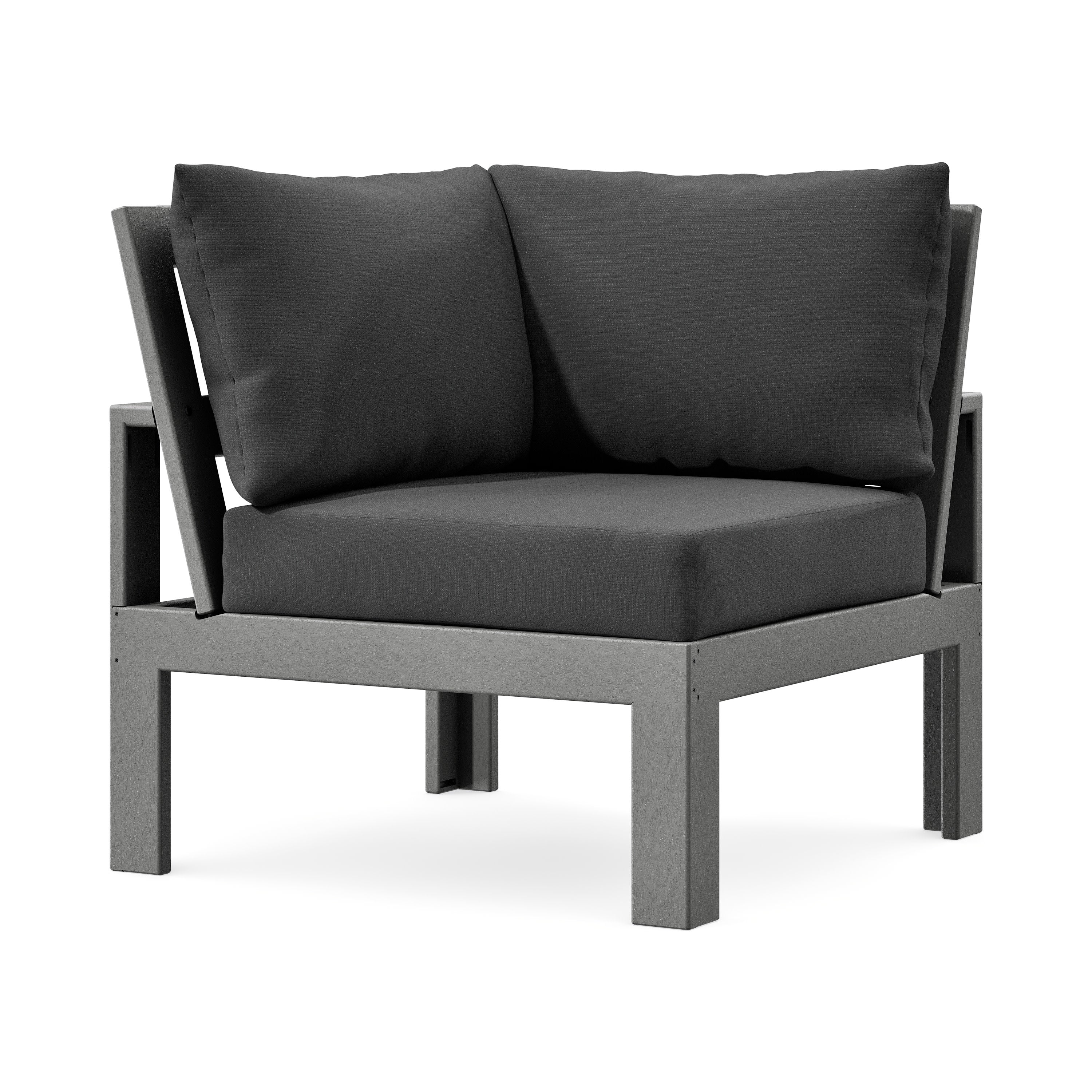 Modular Corner Chair in Slate Grey / Spectrum Carbon