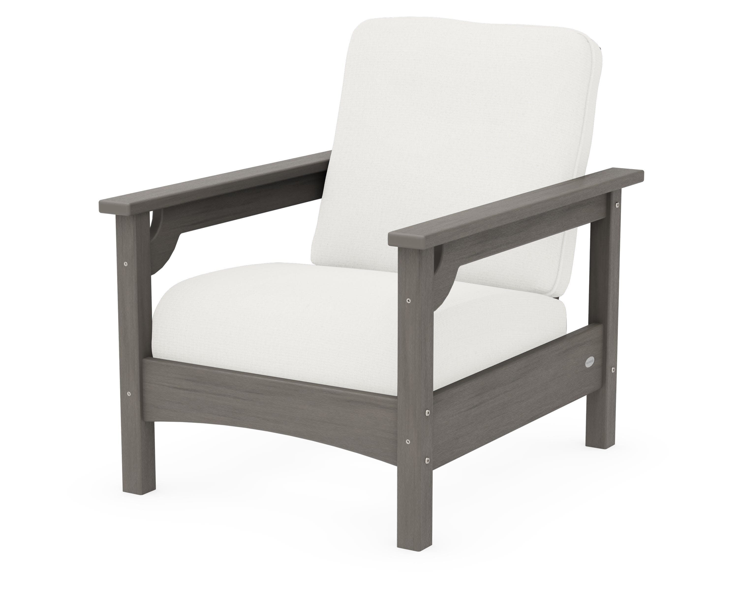 Club Chair in Driftwood / Natural Linen