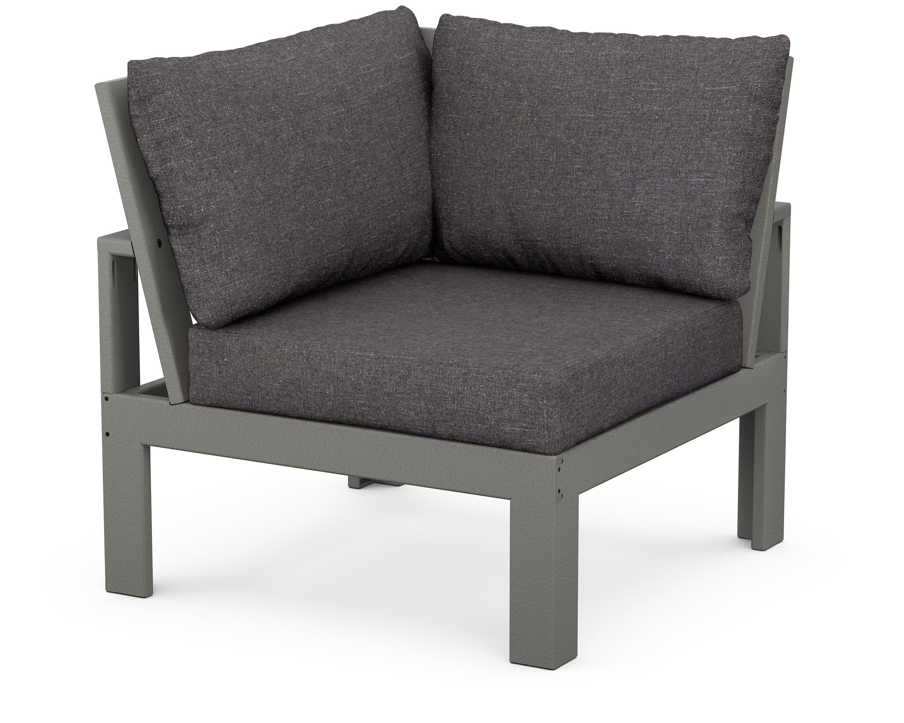 Modular Corner Chair in Slate Grey / Ash Charcoal