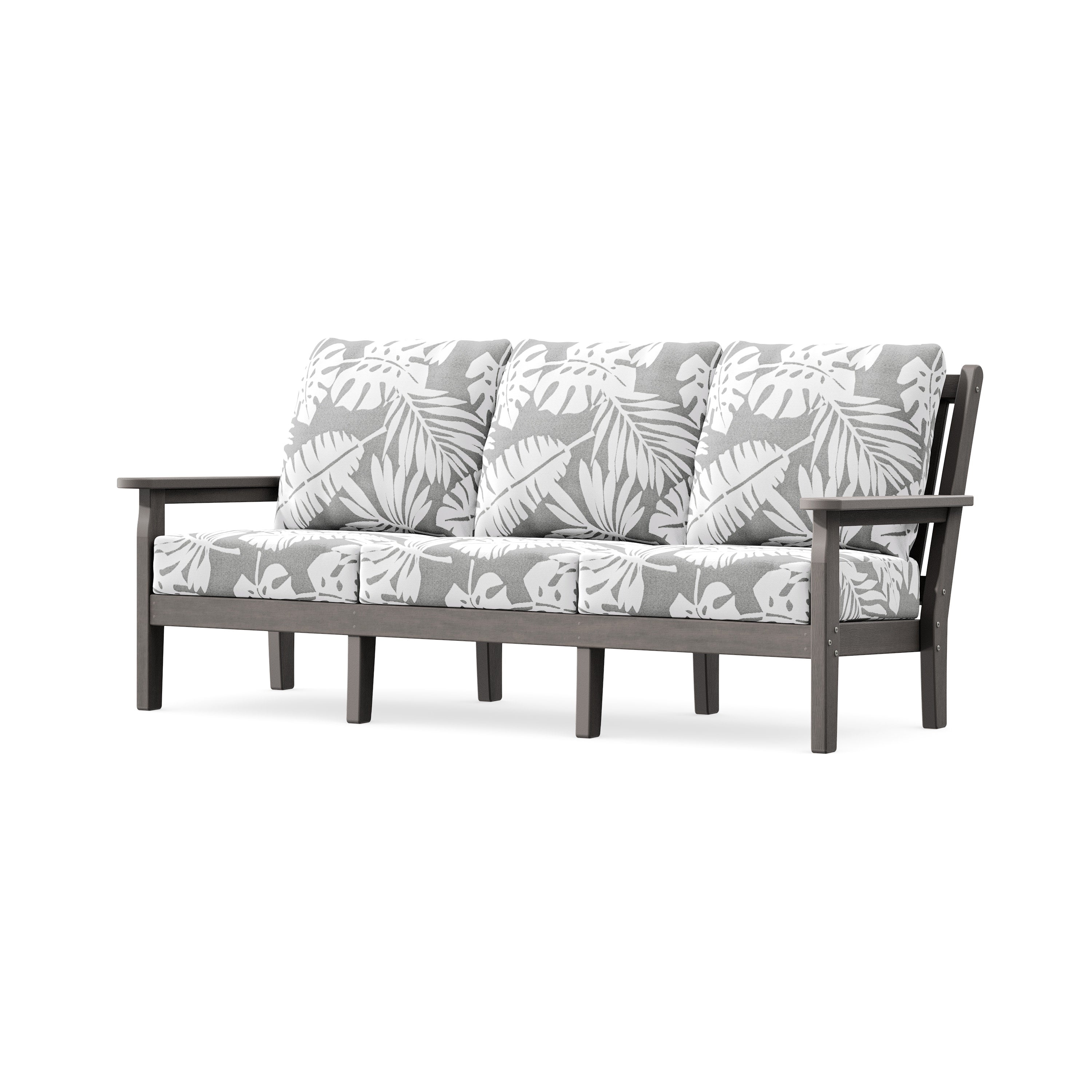 Chippendale Deep Seating Sofa in Driftwood / Leaf Grey Mist