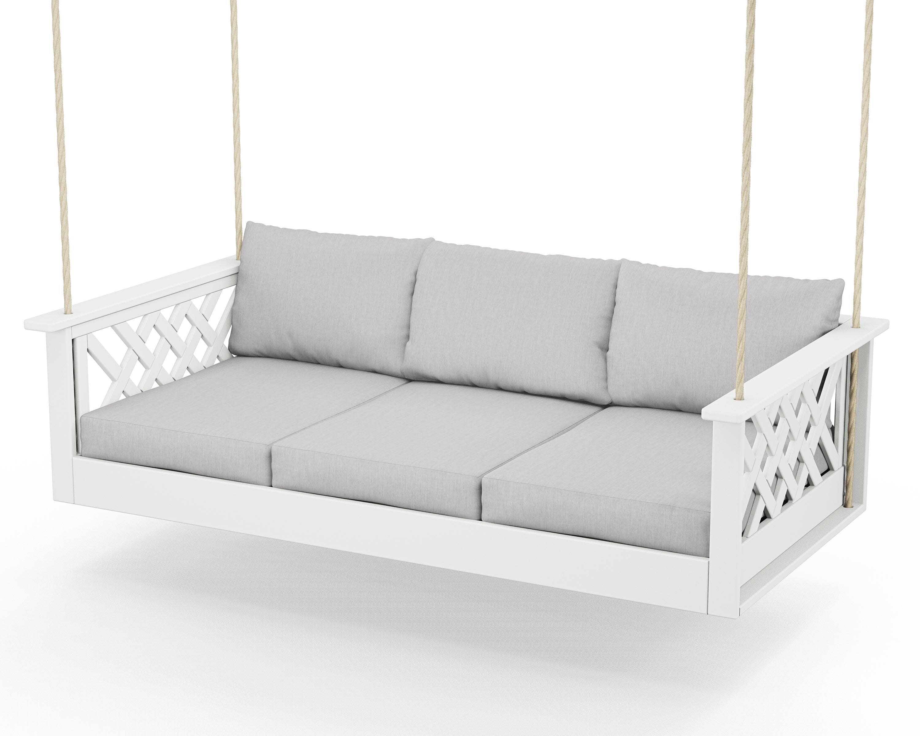 Wovendale Daybed Swing in White / Granite