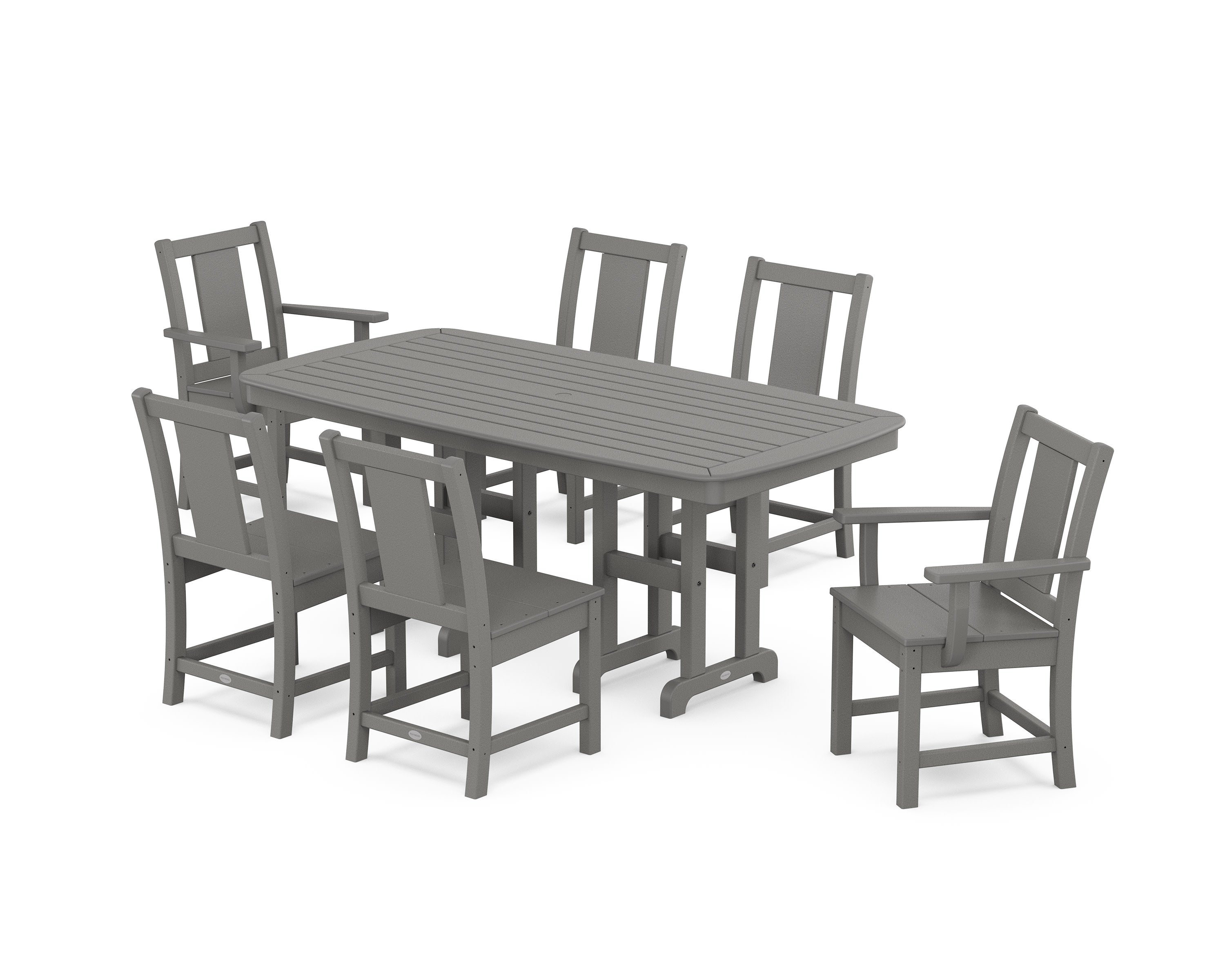 Prairie 7-Piece Dining Set in Slate Grey