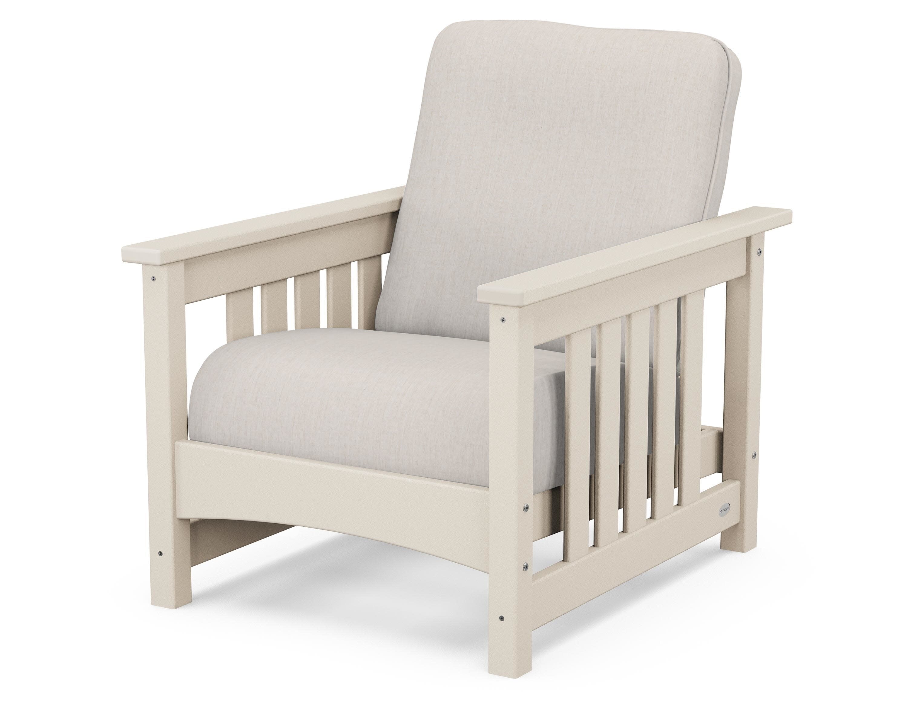 Club Mission Chair in Sand / Cast Ash