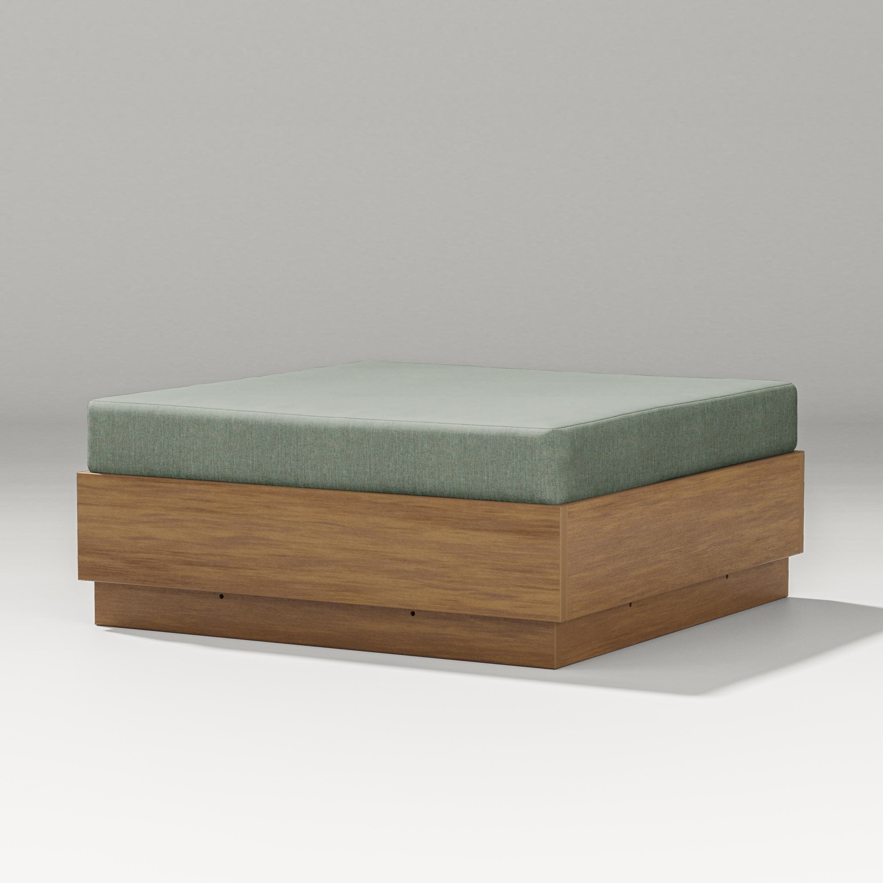 Elevate Lounge Ottoman in Natural / Cast Sage