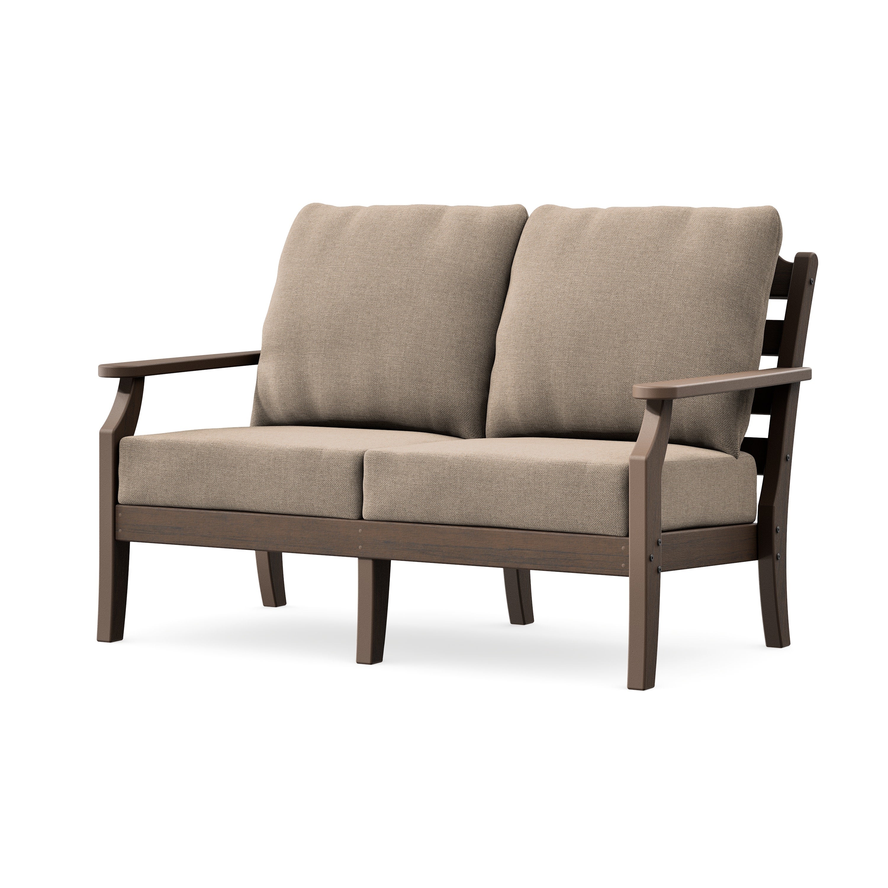 Savannah Deep Seating Loveseat in Kona / Spiced Burlap