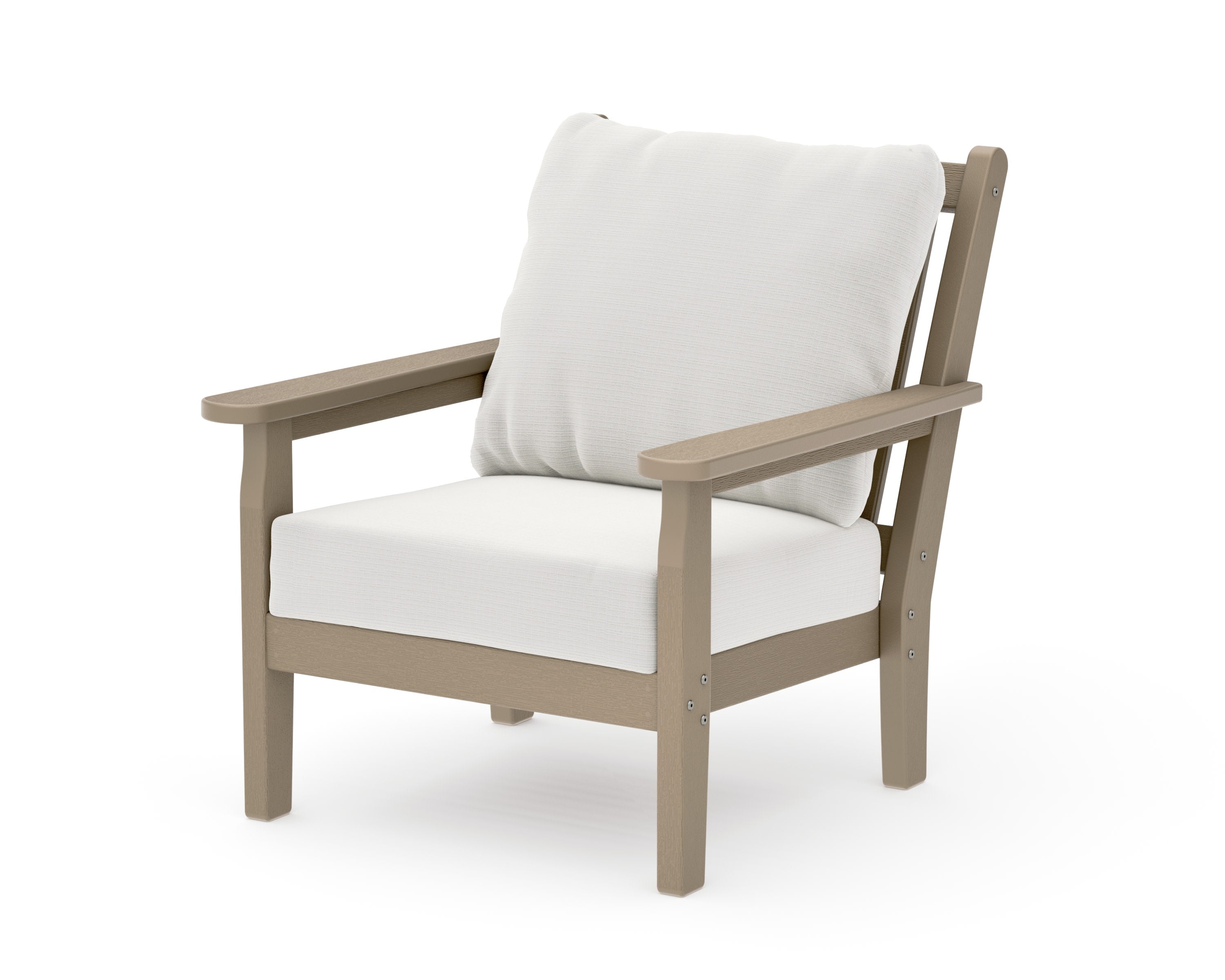 Chippendale Deep Seating Chair in Vintage Sahara / Natural Linen