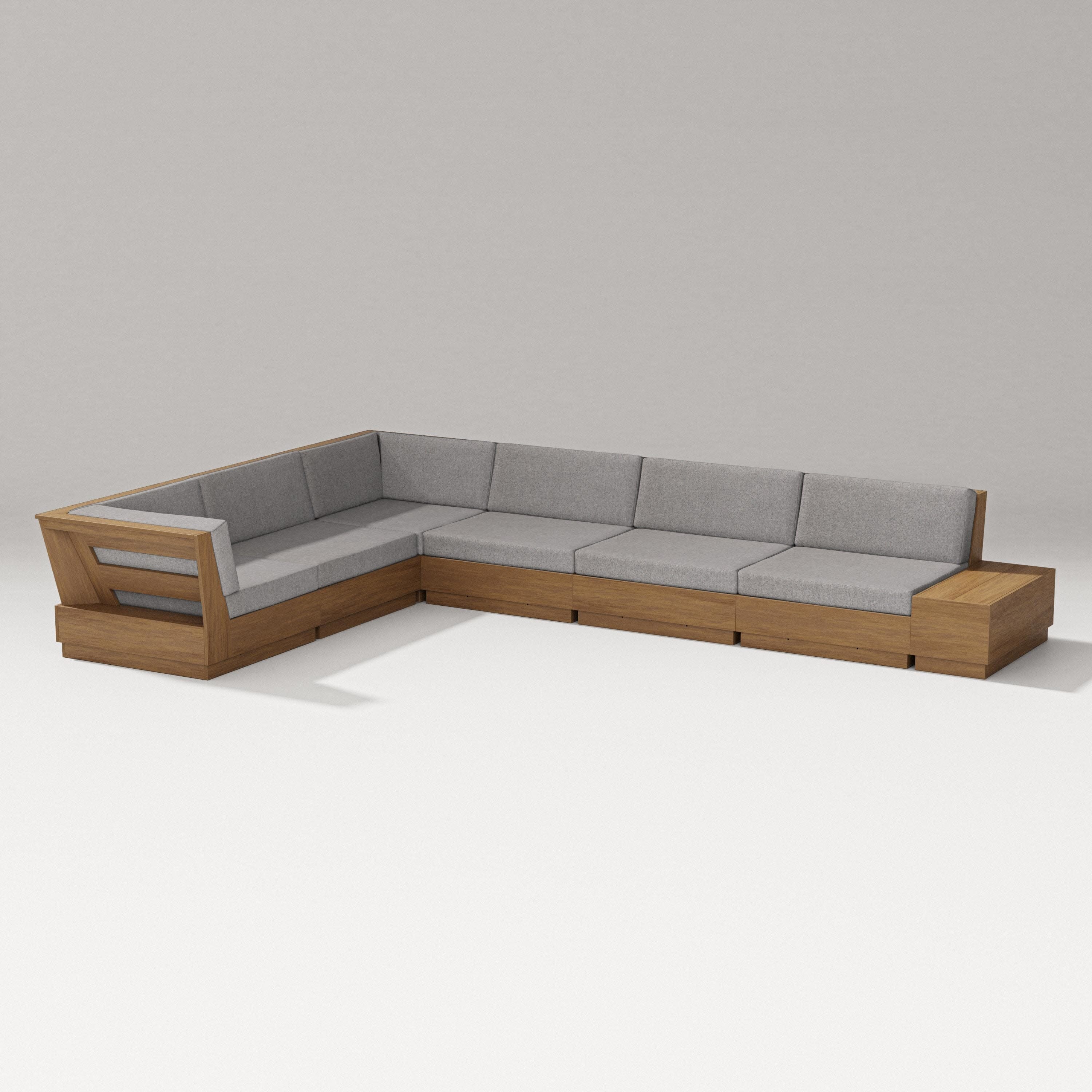Elevate 7-Piece Corner Sectional in Natural / Grey Mist
