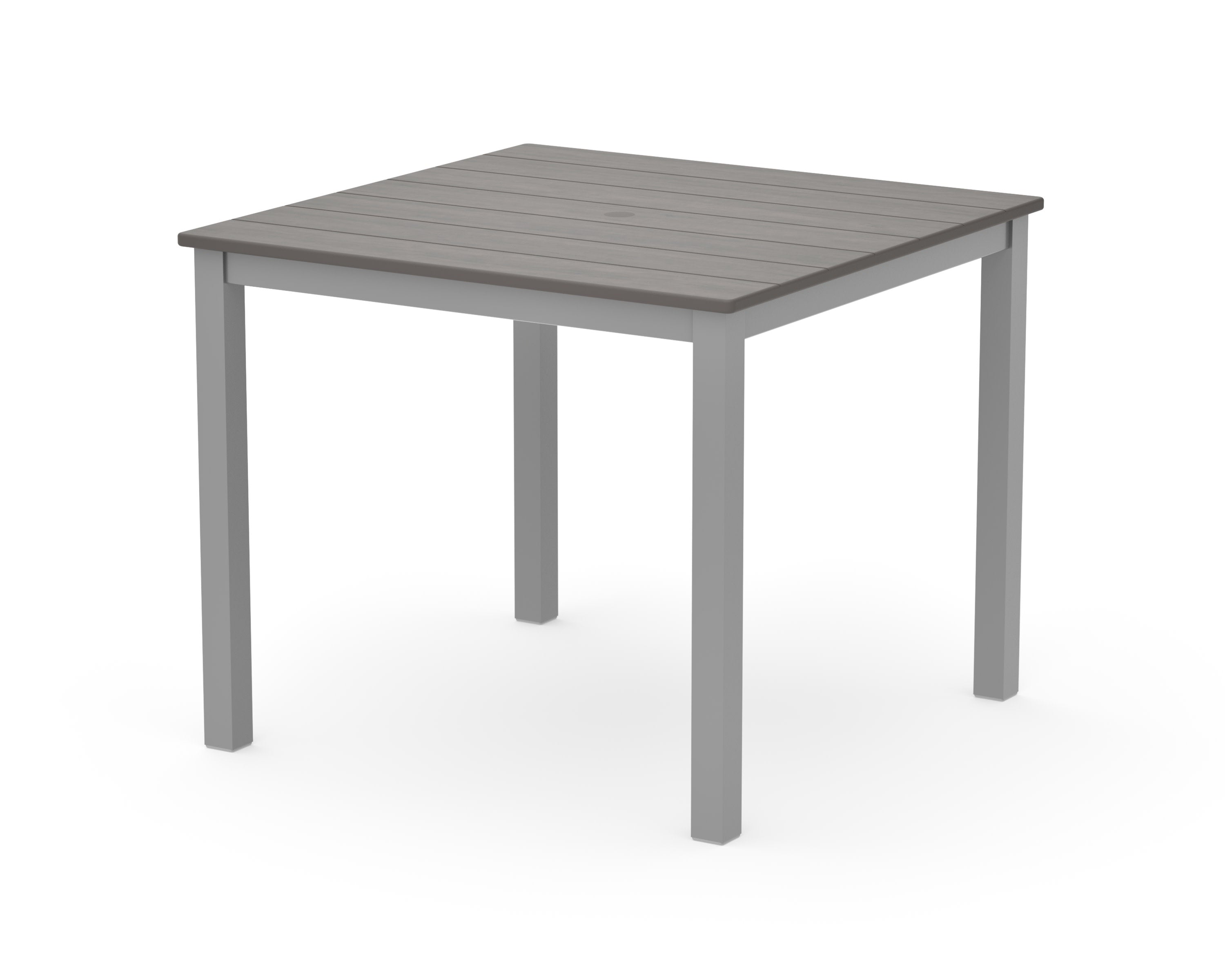 Main Street 36" x 36" Dining Table in Silver / Driftwood