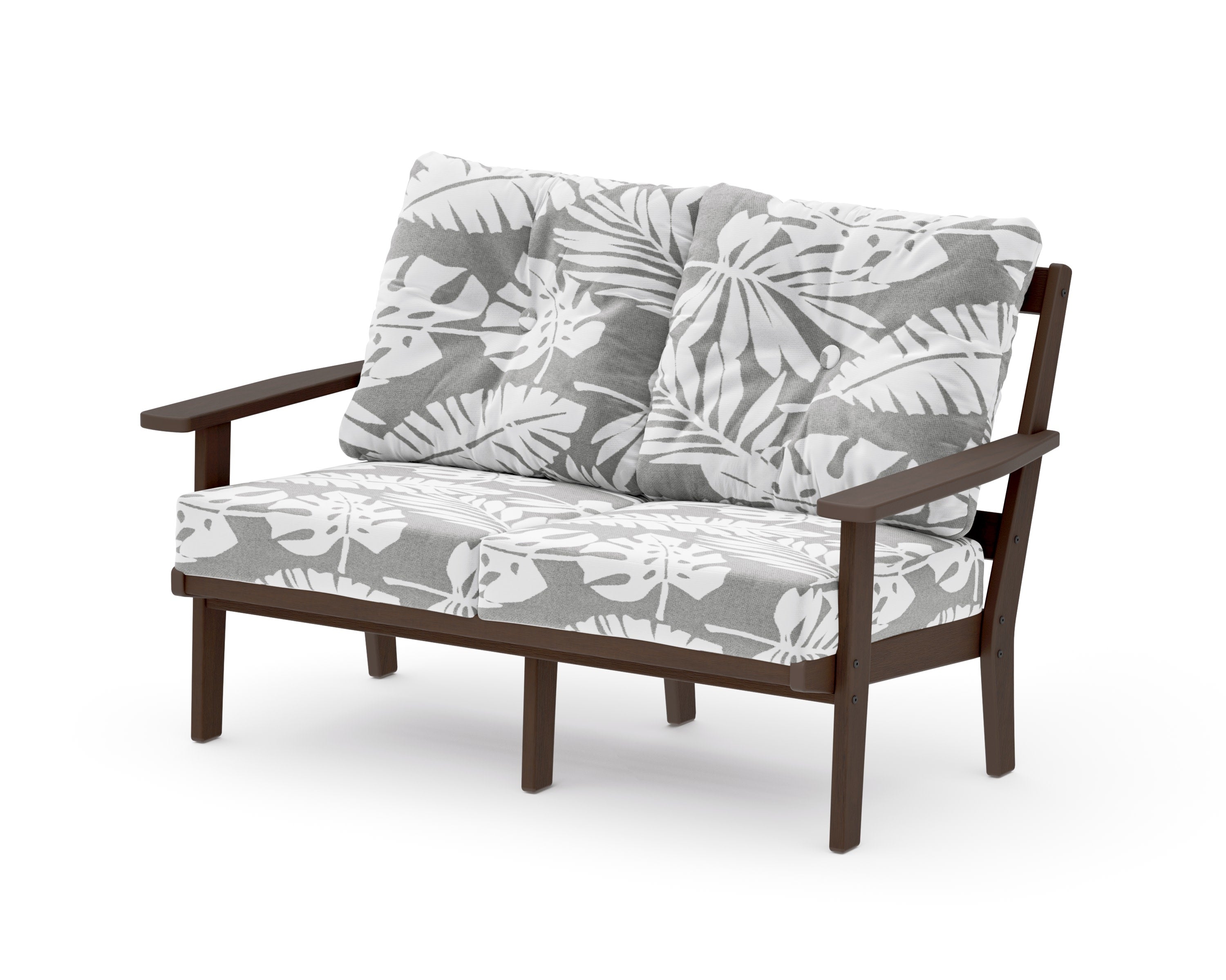 Oxford Deep SeatingLoveseat in Kona / Leaf Grey Mist