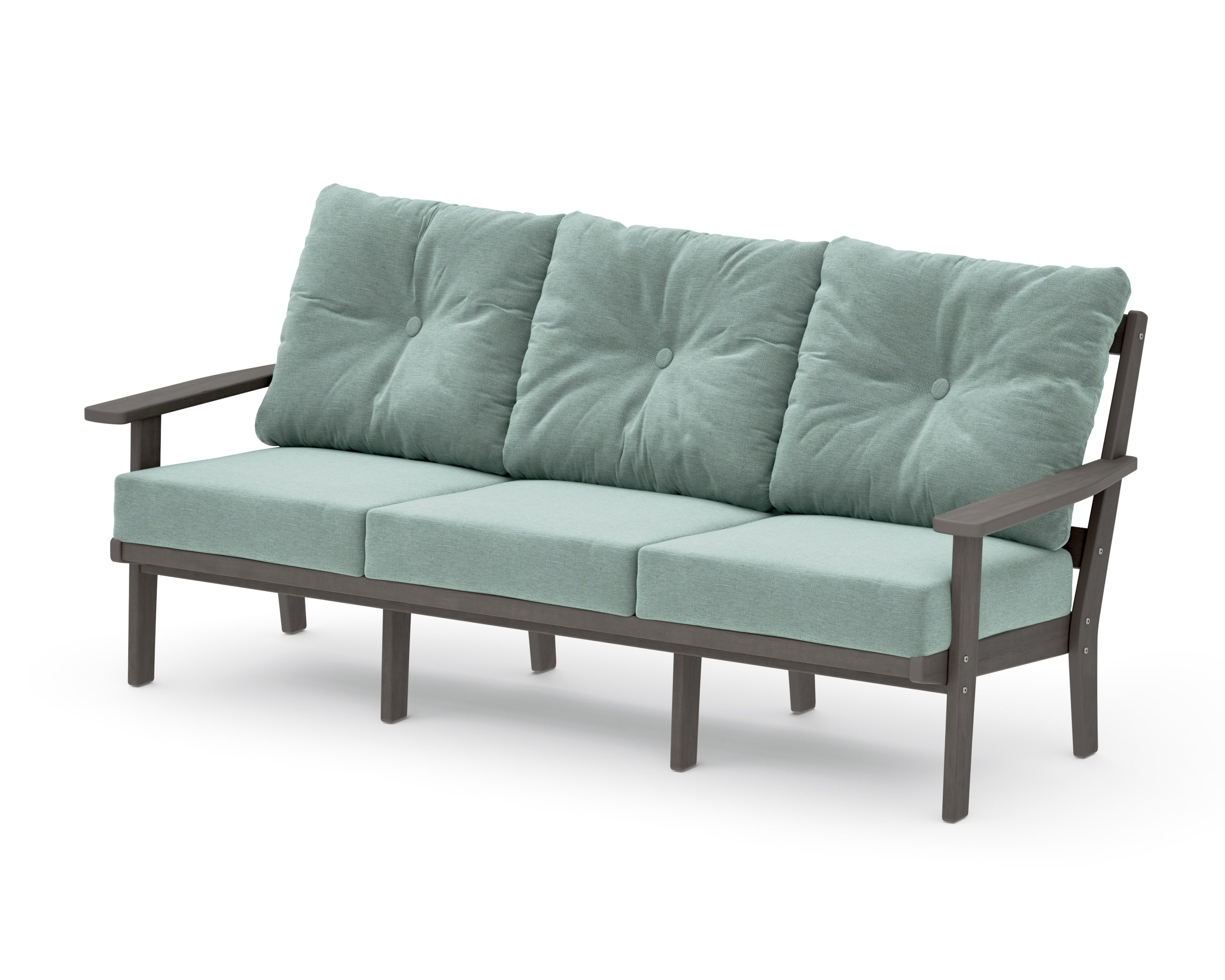 Oxford Deep Seating Sofa in Driftwood / Glacier Spa