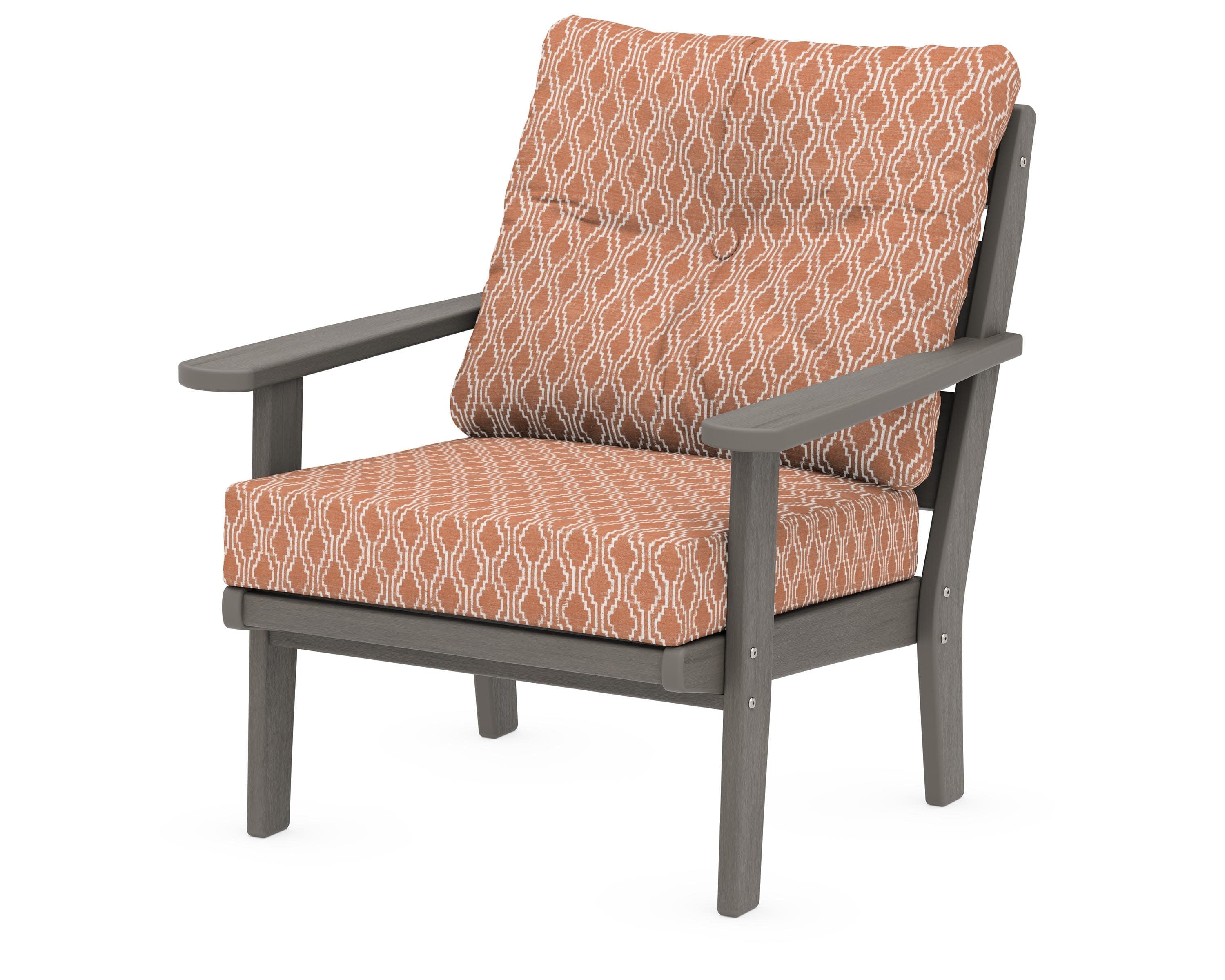 Lakeside Deep Seating Chair in Driftwood / Solve Clay