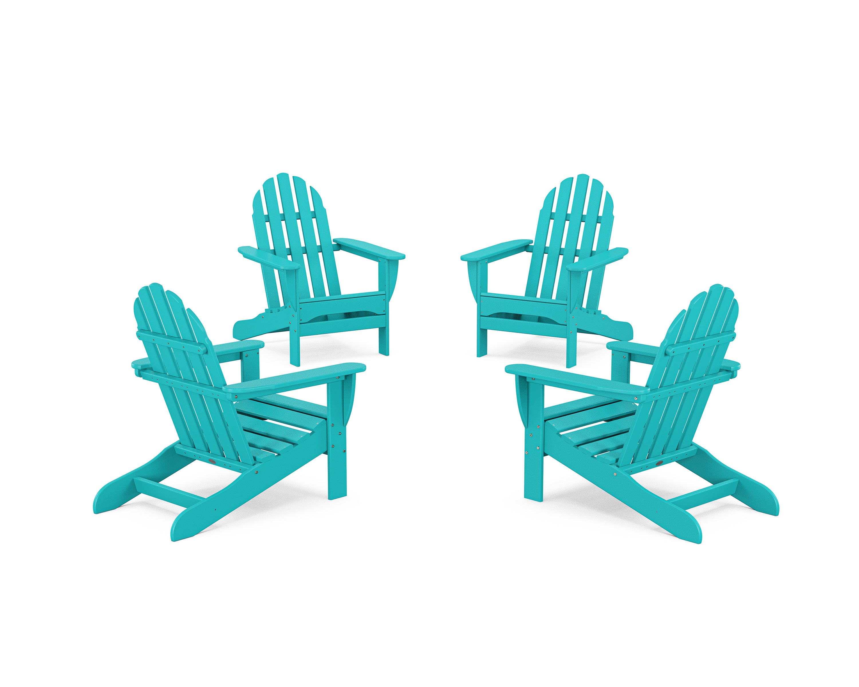 4-Piece Classic Adirondack Conversation Set in Aruba