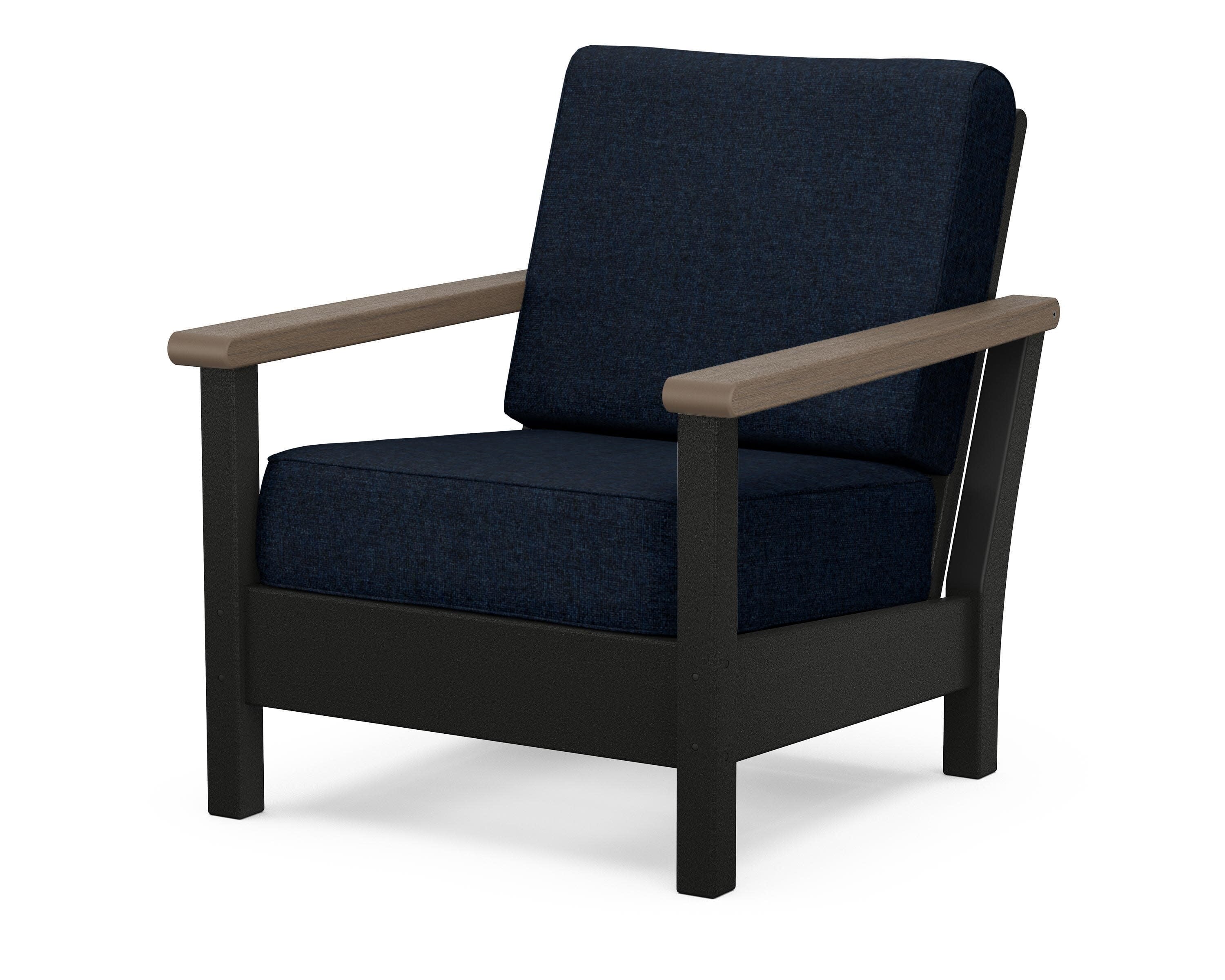 Harbour Deep Seating Chair in Black / Kona / Marine Indigo