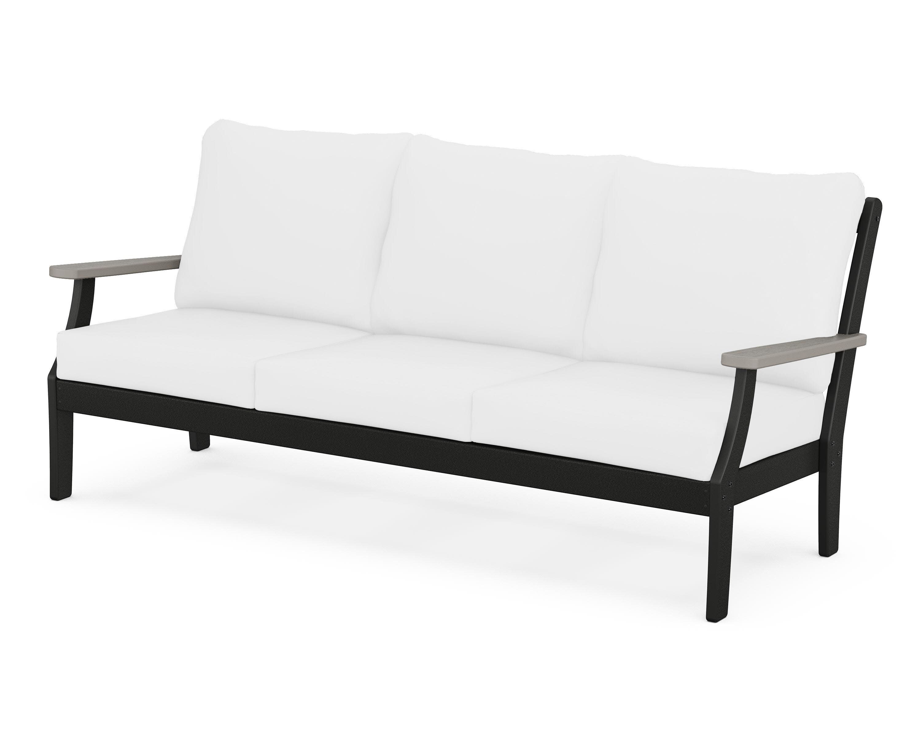 Braxton Deep Seating Sofa in Black / Driftwood / Natural