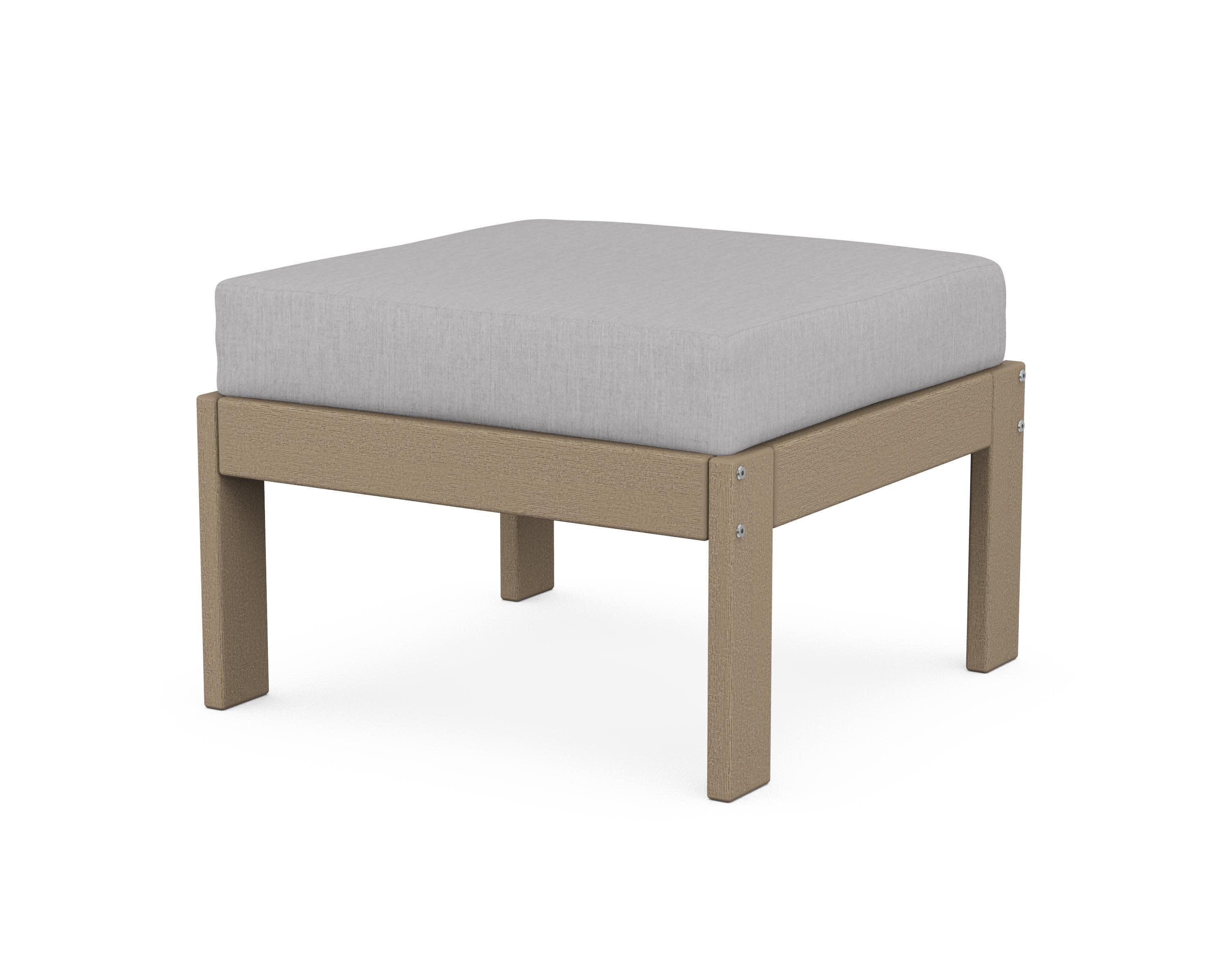 Vineyard Modular Ottoman in Vintage Sahara / Granite