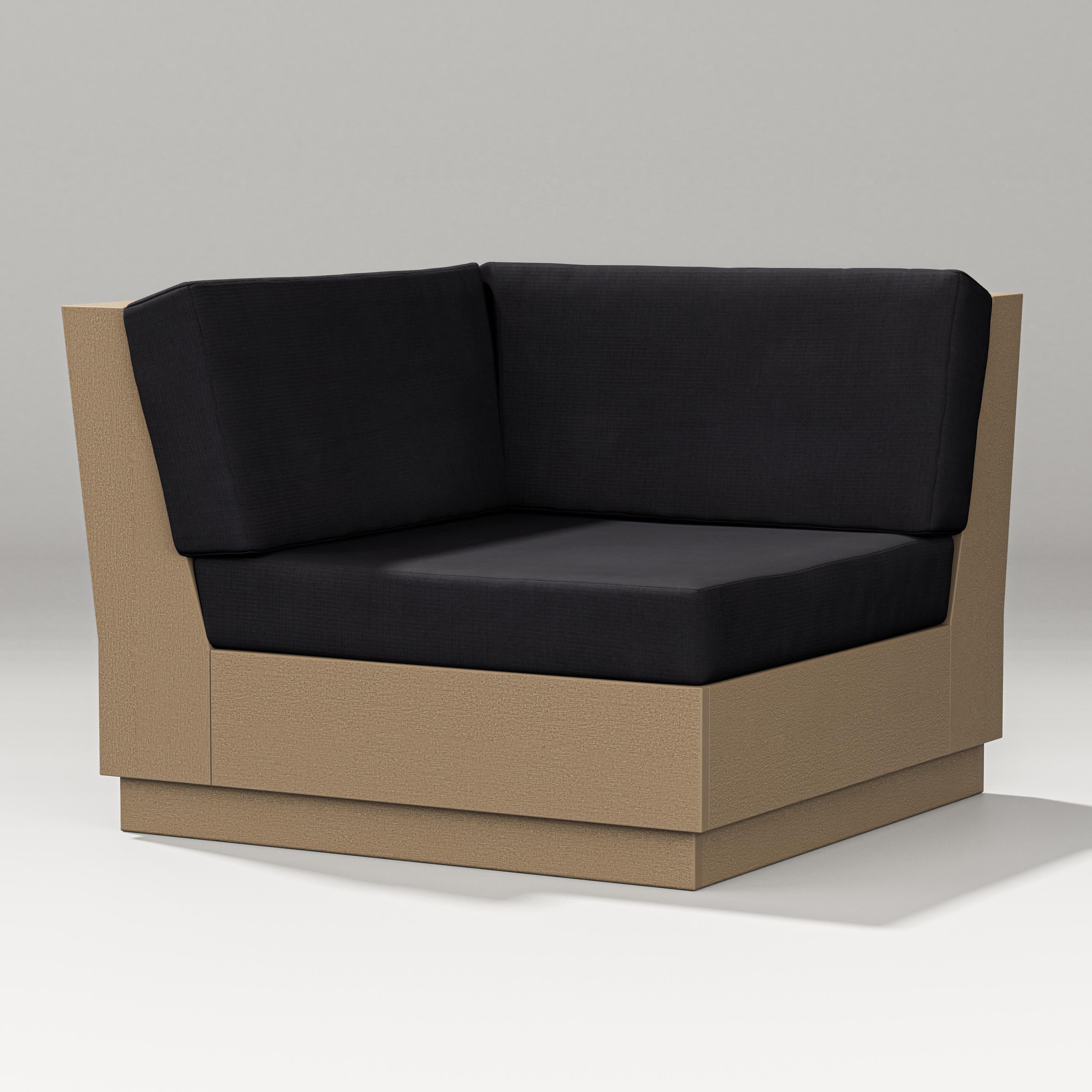 Elevate Modular Corner Chair in Vintage Sahara / Midnight Linen