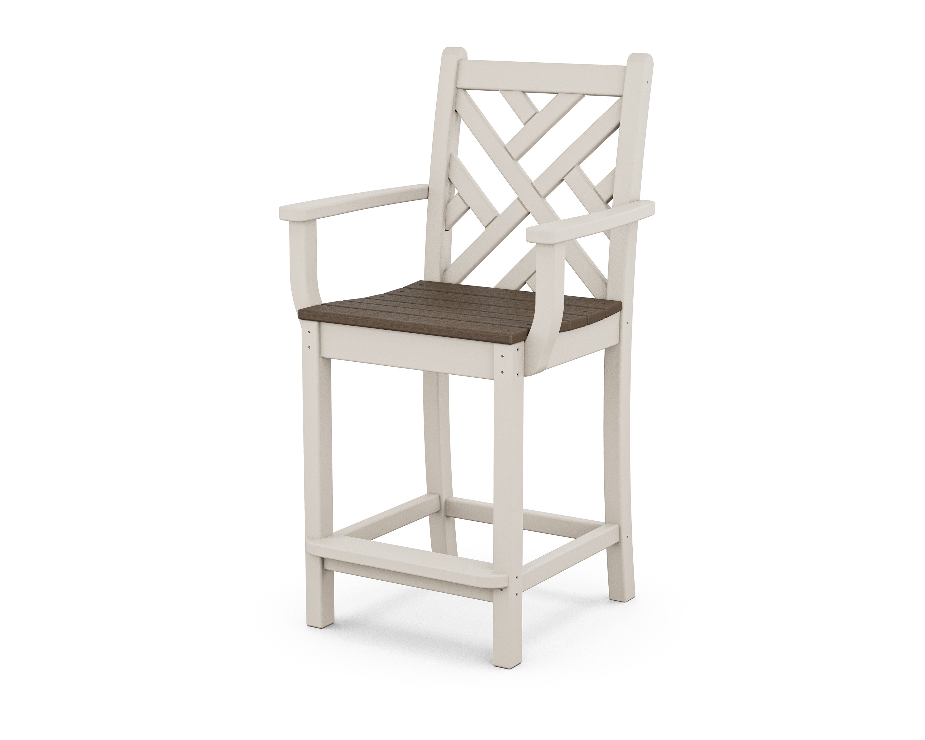 Chippendale Counter Arm Chair in Sand / Kona