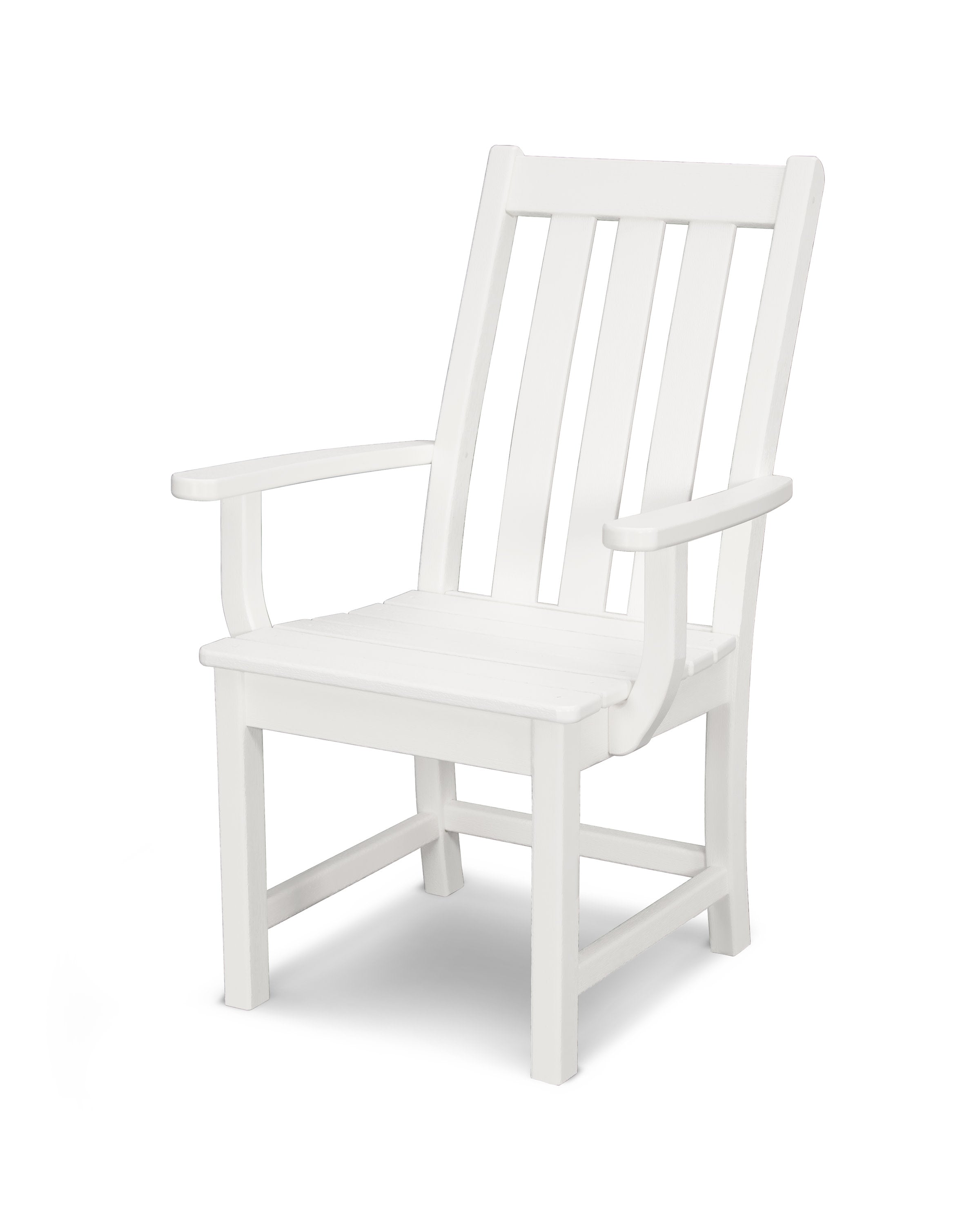 Vineyard Dining Arm Chair in White