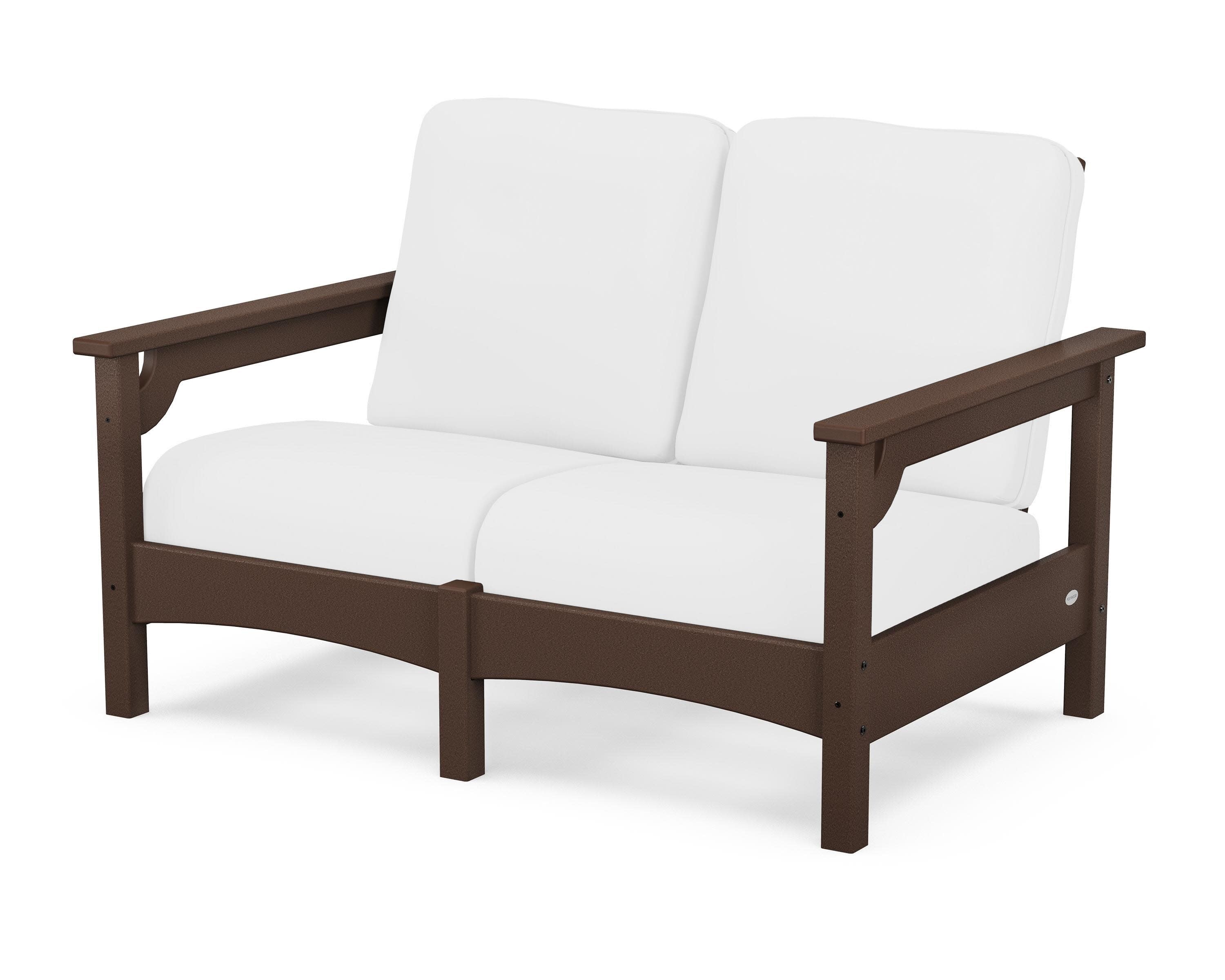 Club Loveseat in Mahogany / Natural