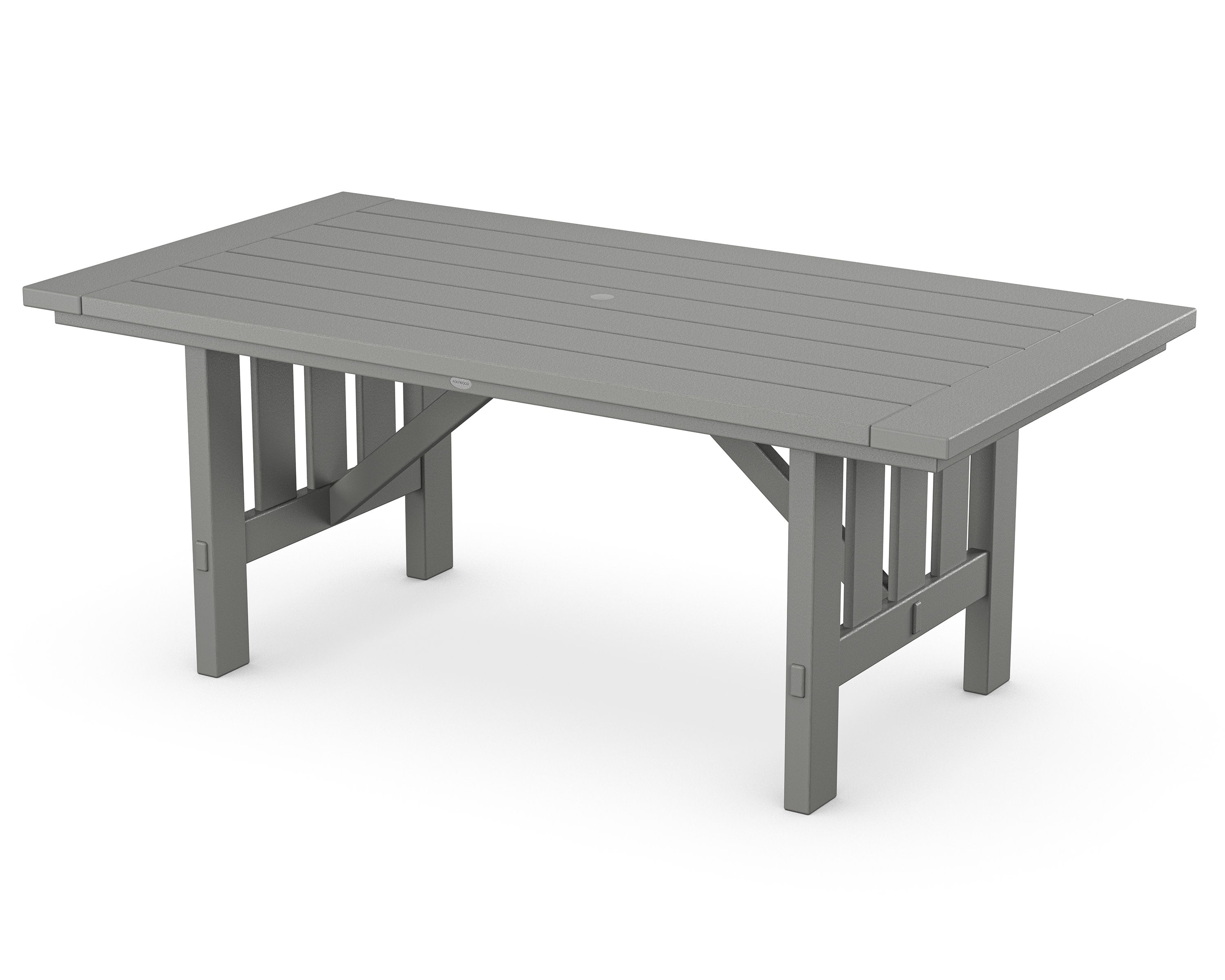 Mission 39" x 75" Dining Table in Slate Grey