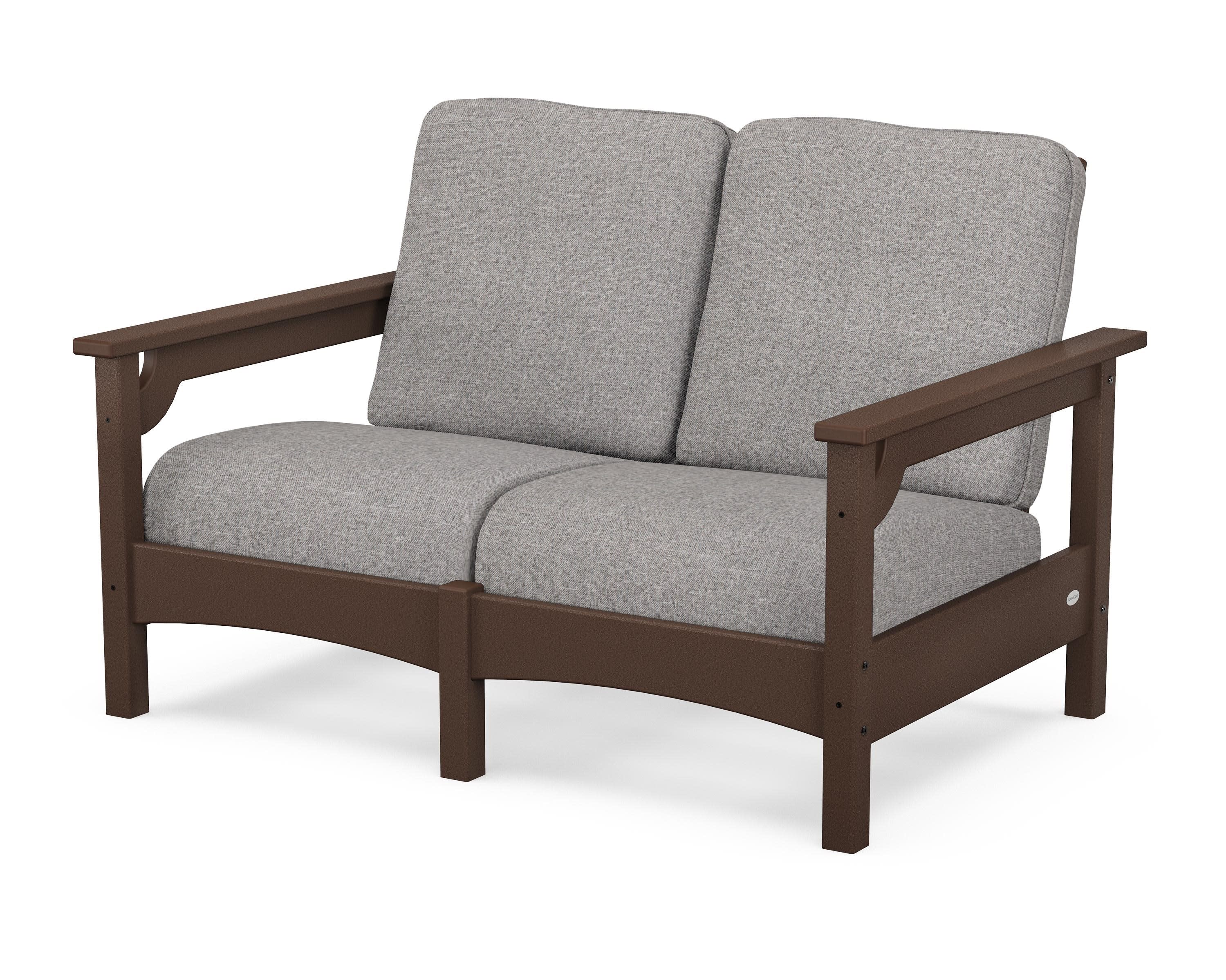 Club Loveseat in Mahogany / Grey Mist