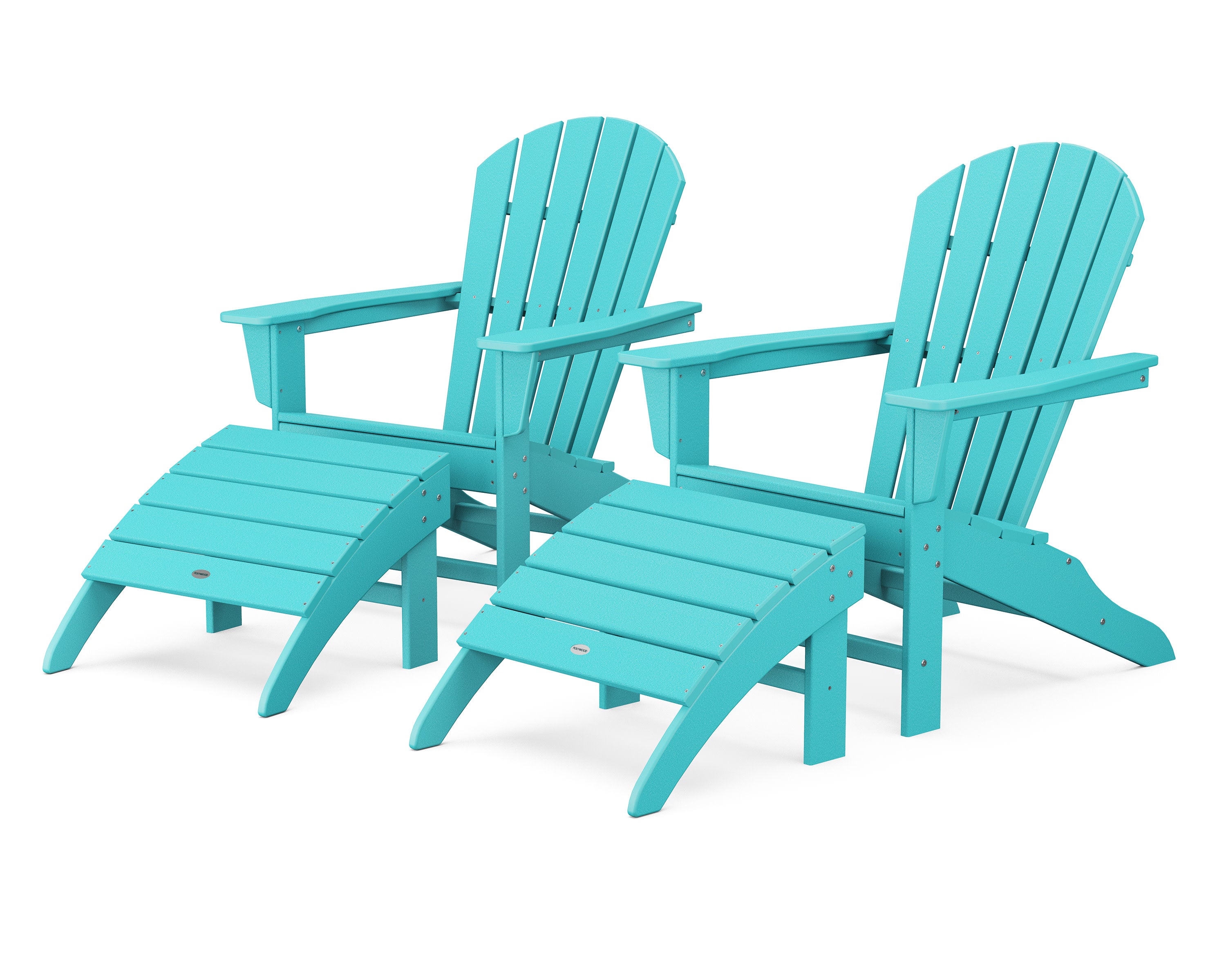 South Beach 4-Piece Adirondack Set in Aruba
