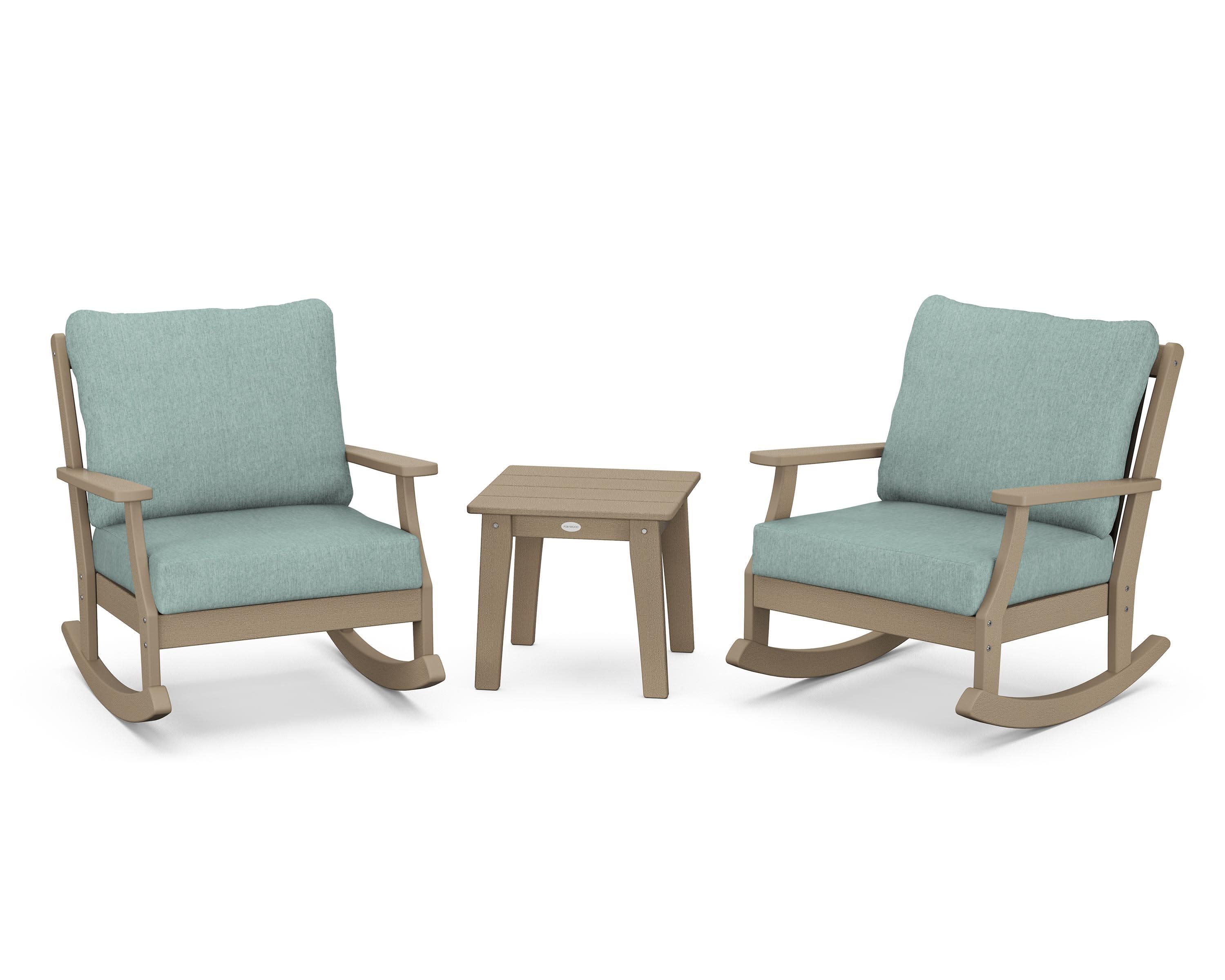 Braxton 3-Piece Deep Seating Rocker Set in Vintage Sahara / Glacier Spa