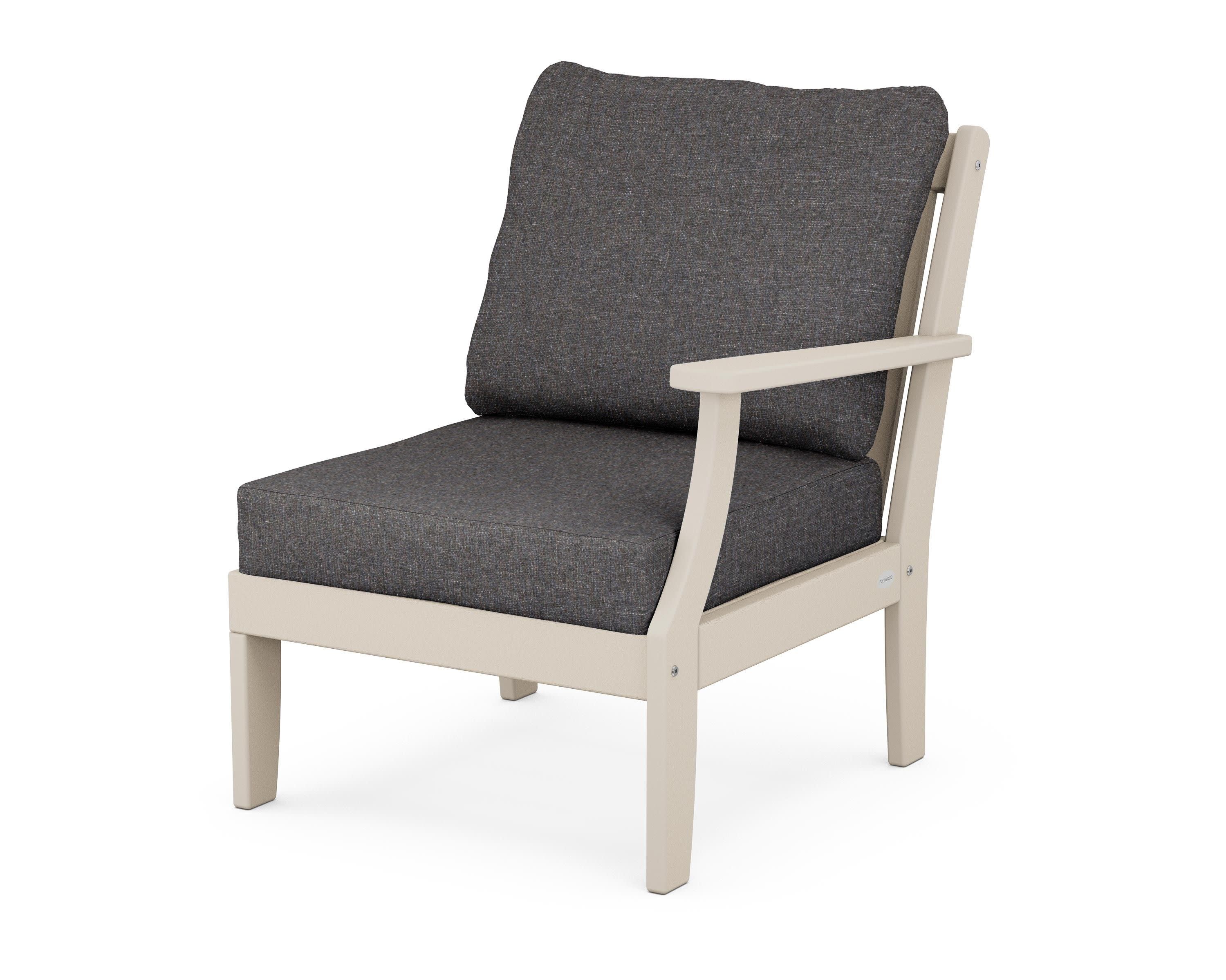Braxton Modular Right Arm Chair in Sand / Ash Charcoal